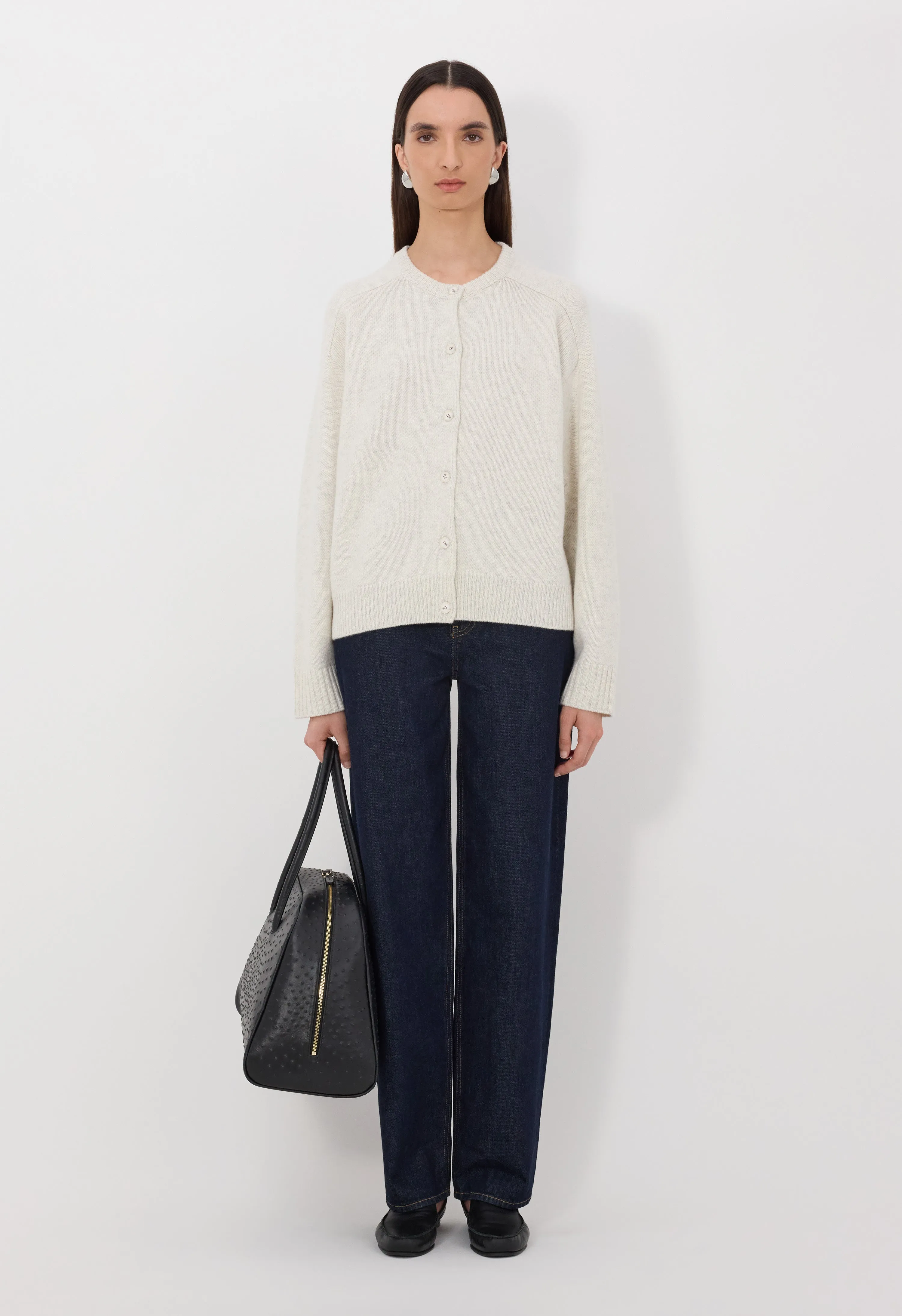 AIDAR LDS Wool cashmere cardigan sold by Loulou De Saison