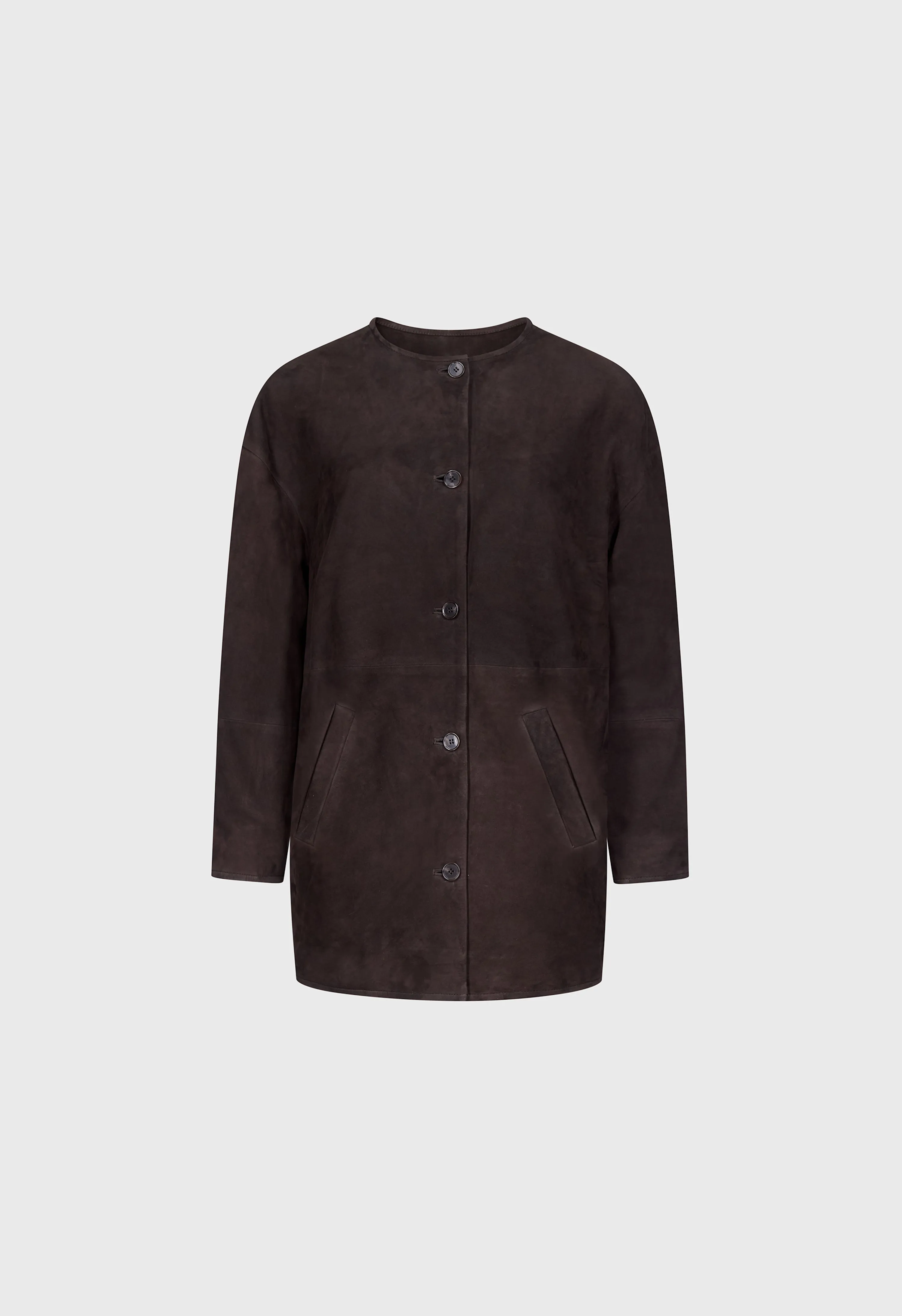 WAREN Oval suede coat sold by Loulou De Saison product image thumbnail 2