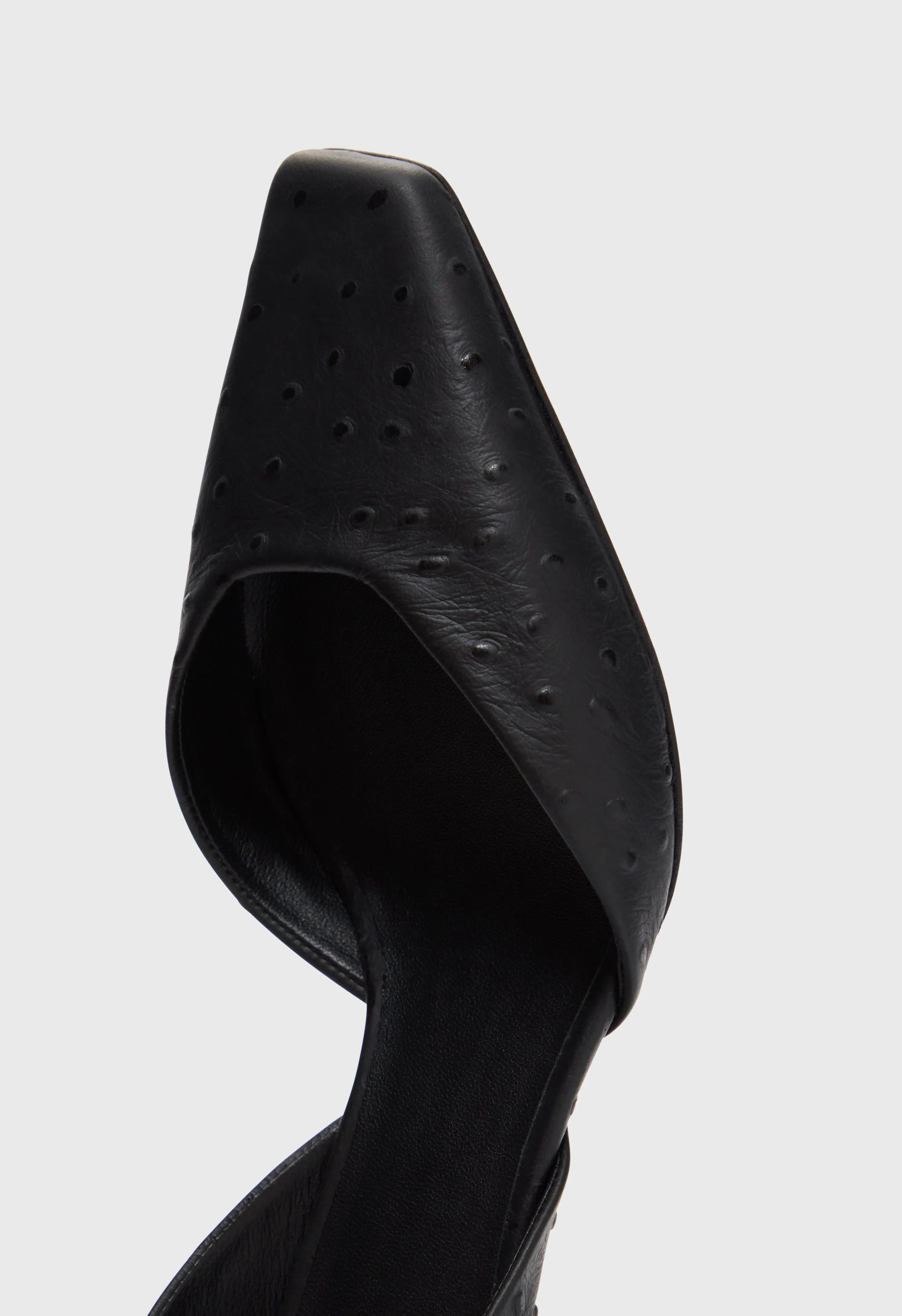 SULLY Ostrich-effect leather slingback shoes sold by Loulou De Saison product image thumbnail 4