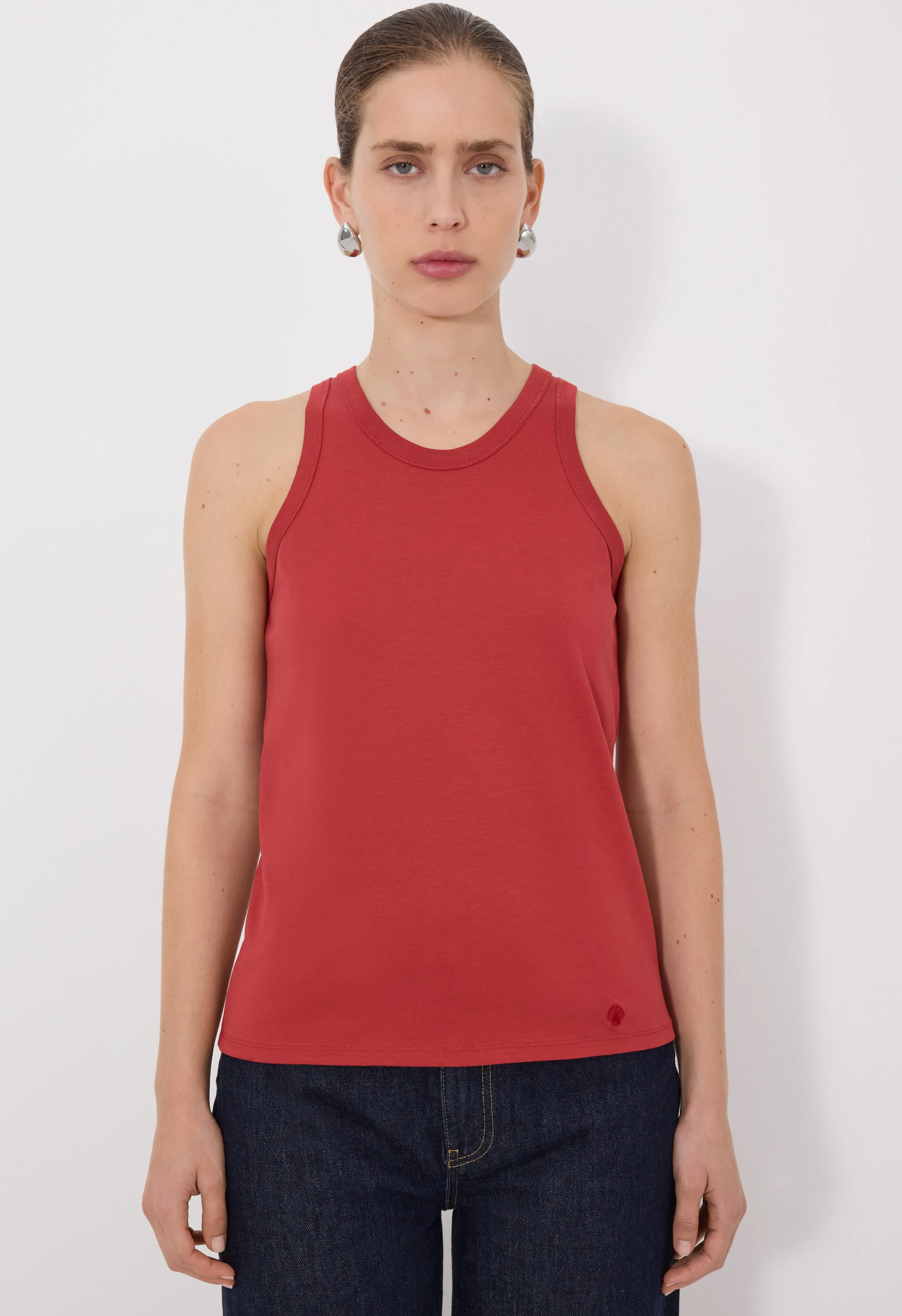 POSO LDS Supima cotton Tank top sold by Loulou De Saison product image thumbnail 4