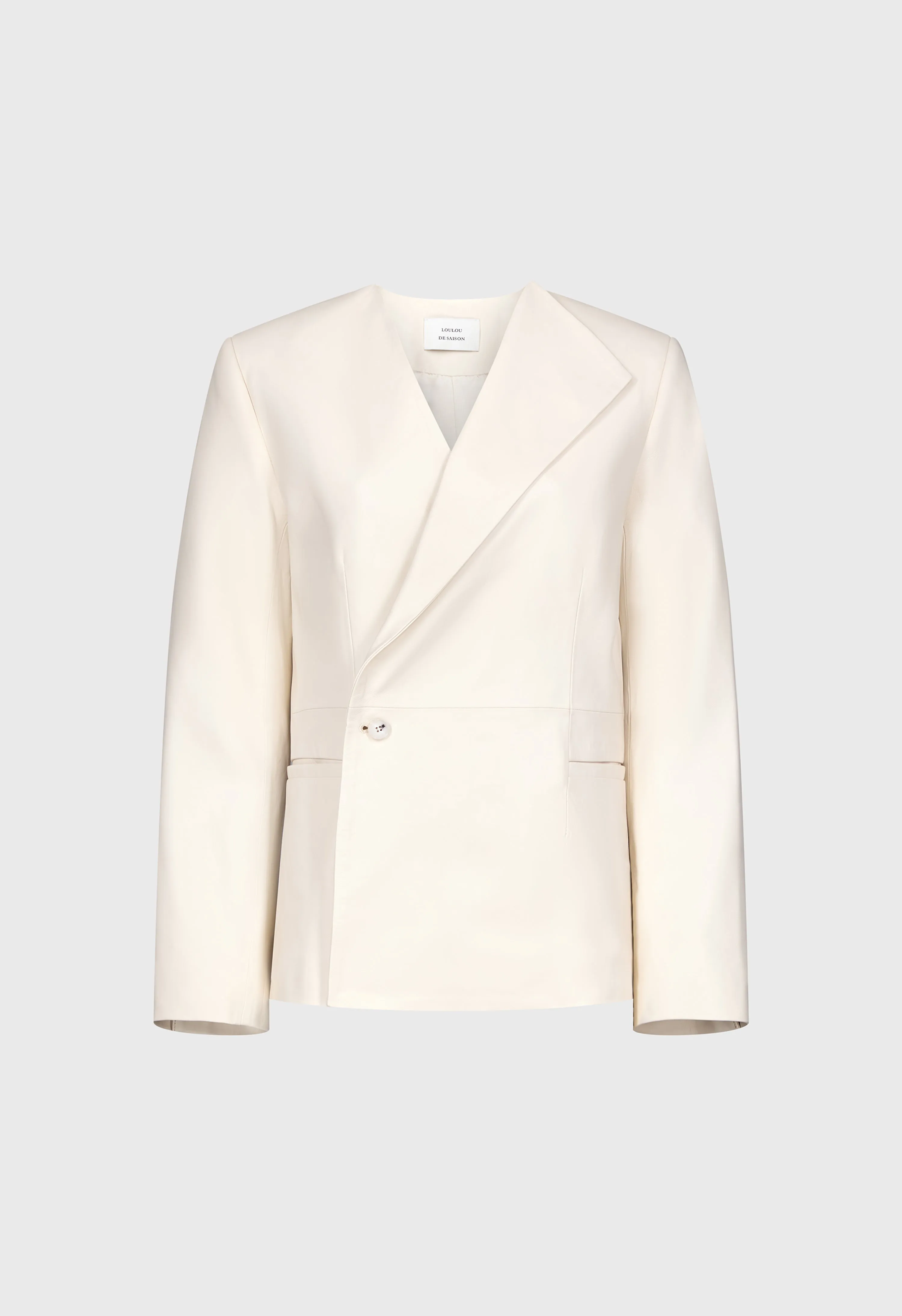 PAOLI Asymmetric leather jacket sold by Loulou De Saison product image thumbnail 2