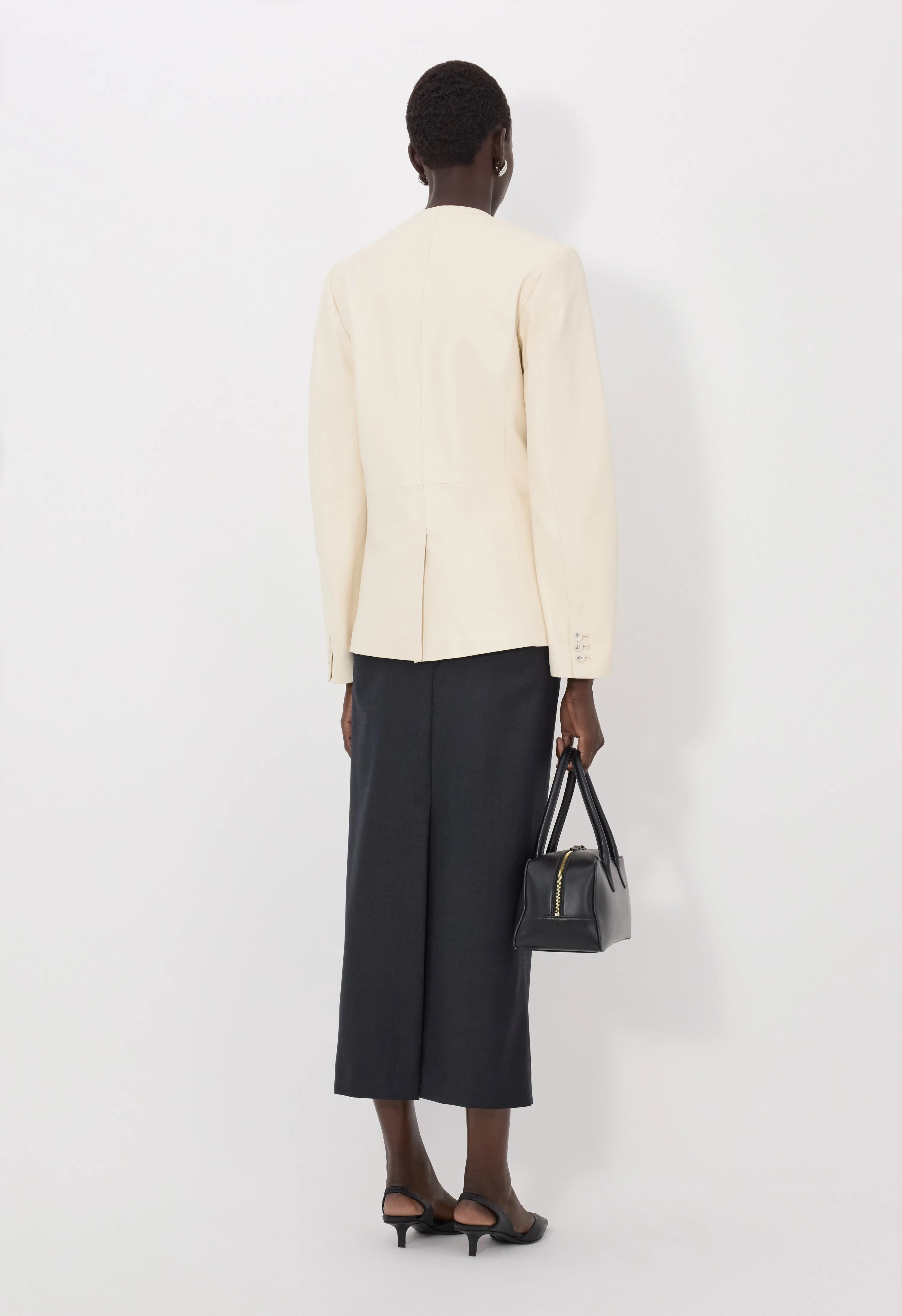 PAOLI Asymmetric leather jacket sold by Loulou De Saison product image thumbnail 5