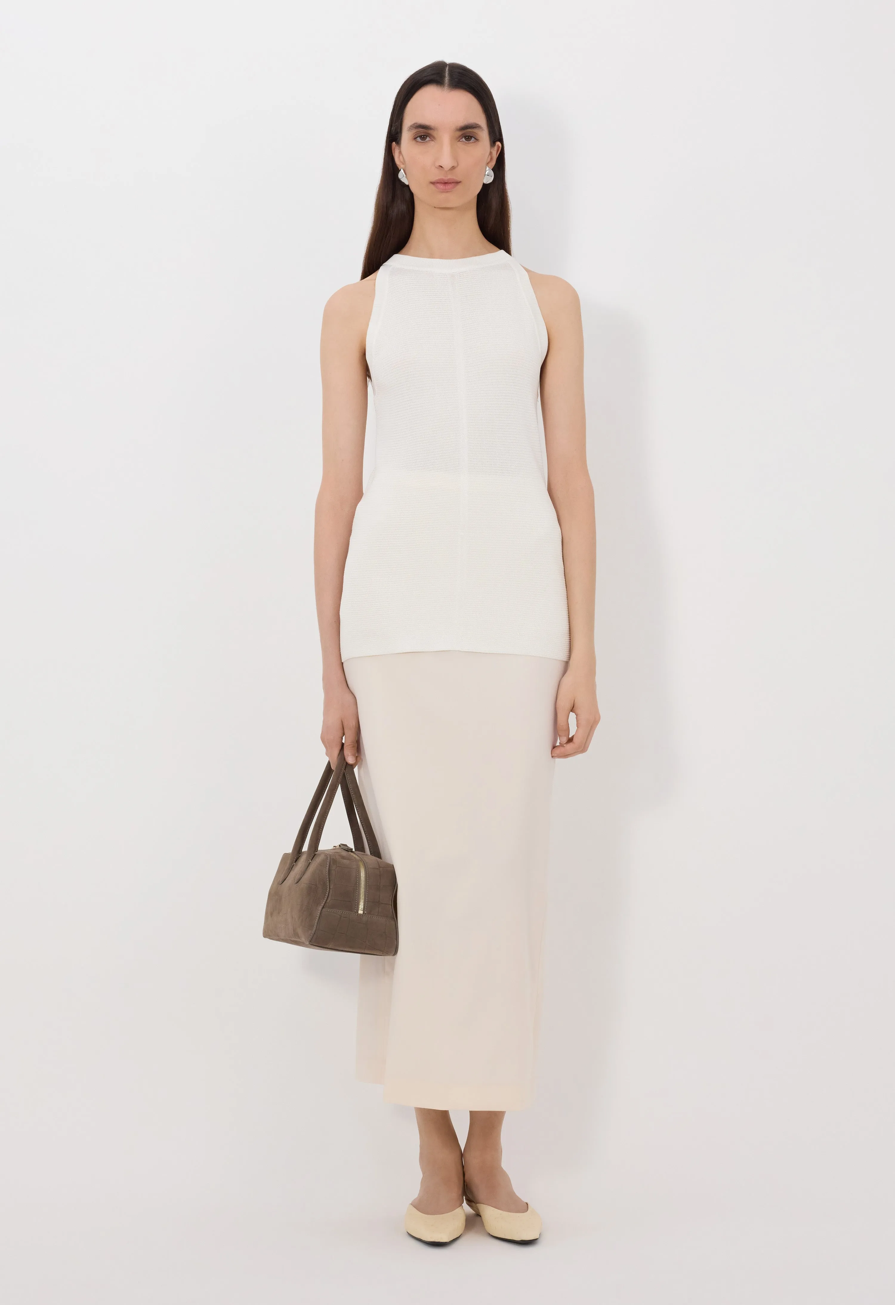 OHANA Sleeveless knitted top sold by Loulou De Saison