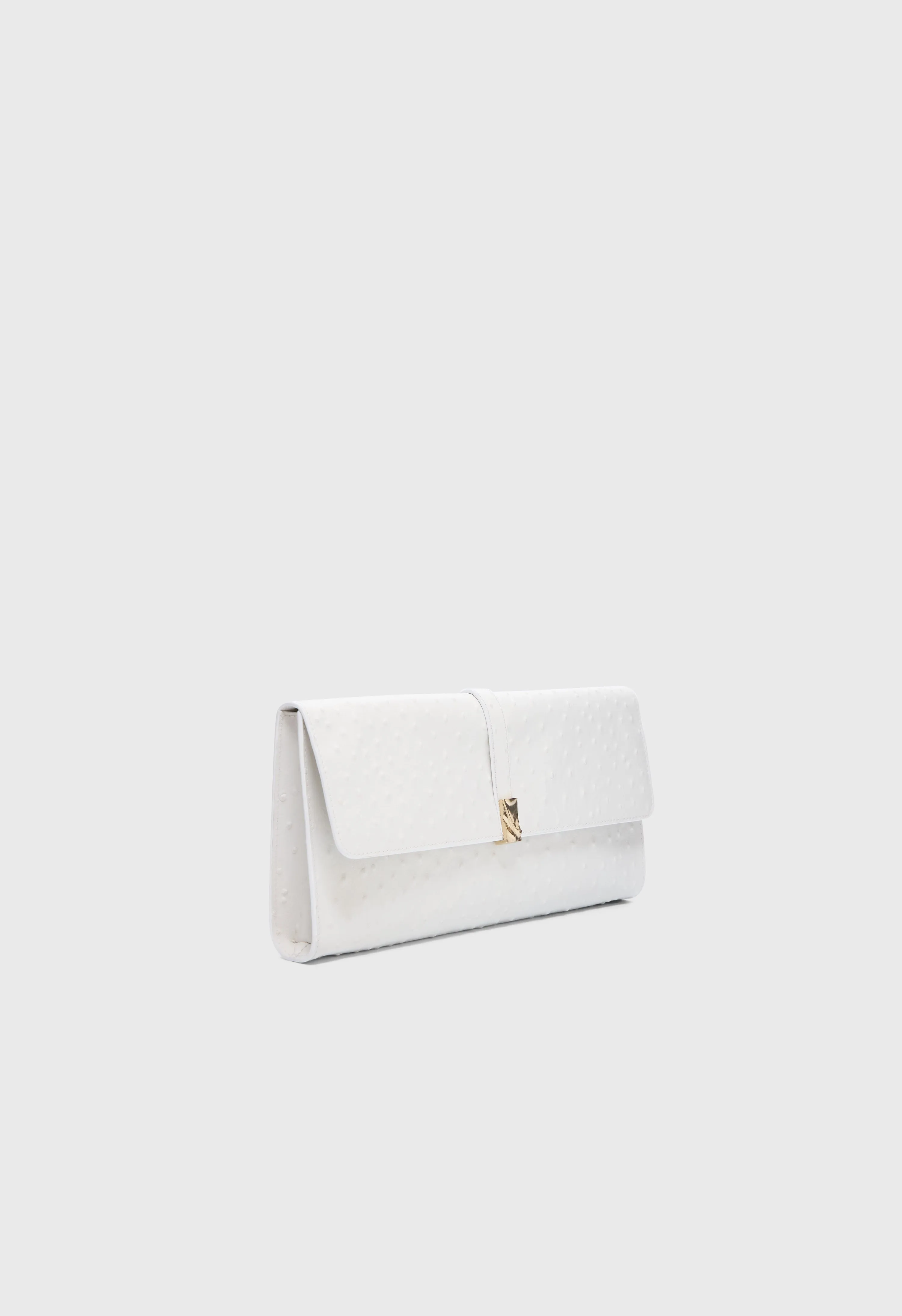 MOHINI Ostrich-effect leather clutch sold by Loulou De Saison product image thumbnail 3