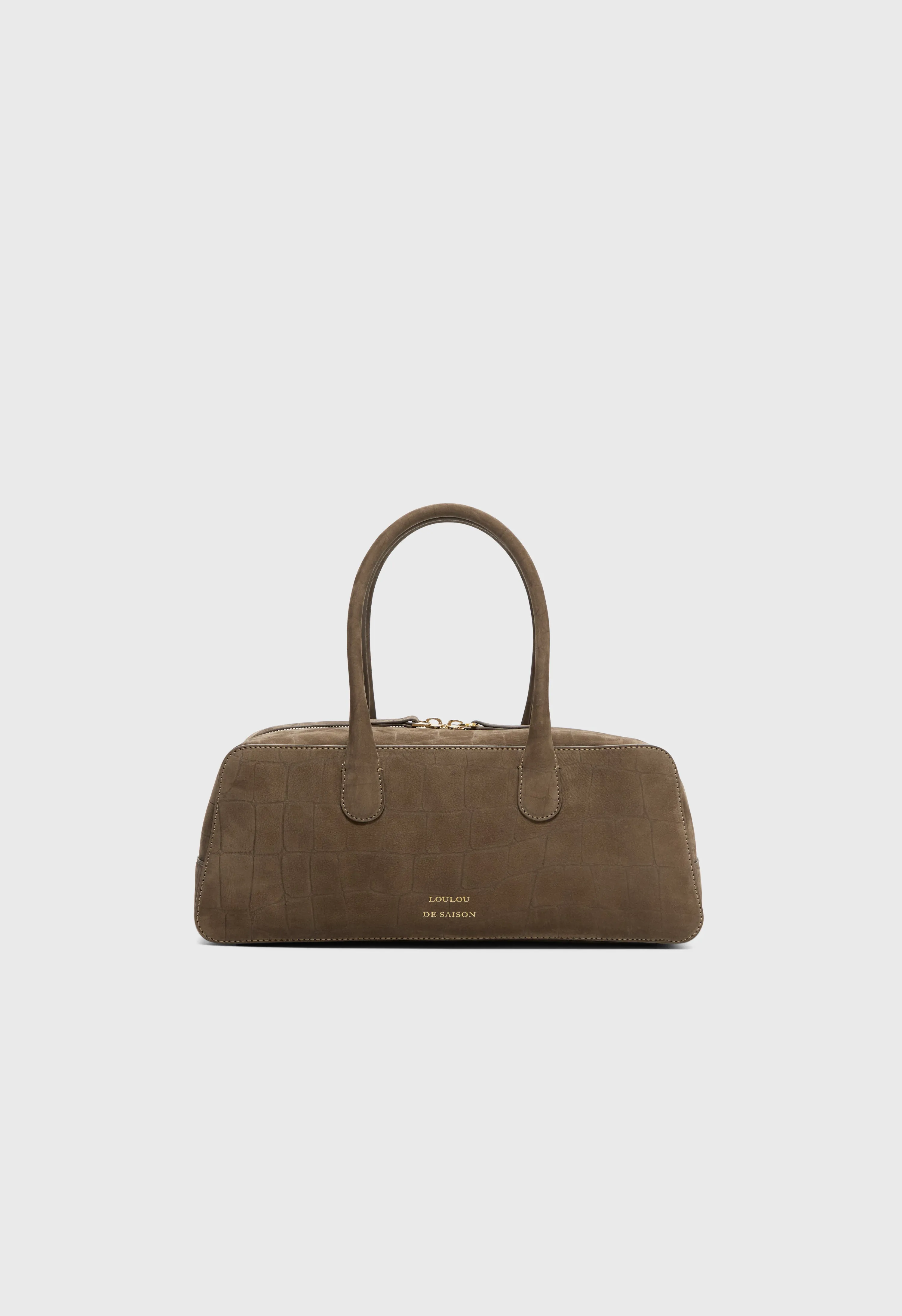 MAWI Embossed nubuck rectangular handbag sold by Loulou De Saison