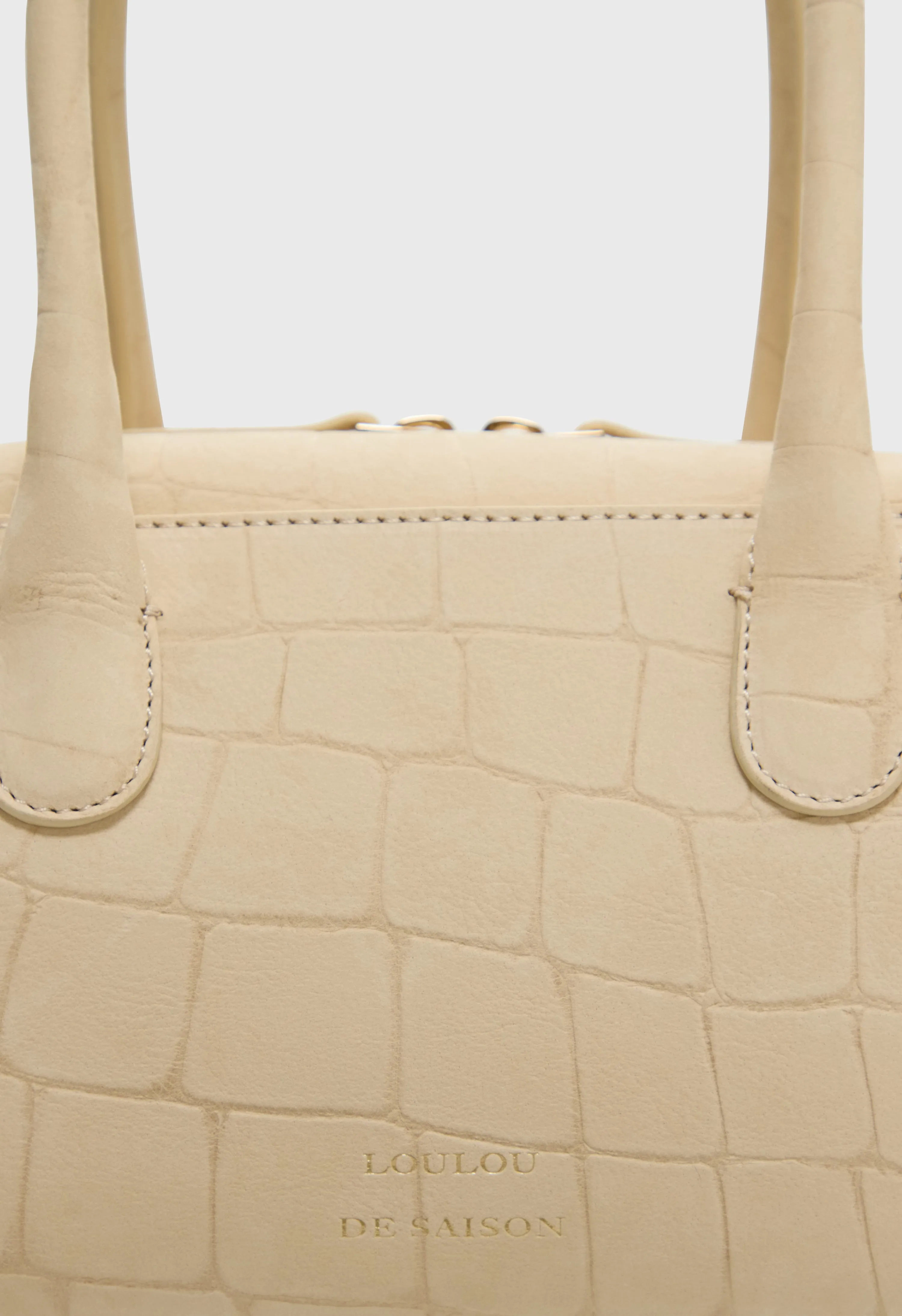 MAWI Embossed nubuck rectangular handbag sold by Loulou De Saison product image thumbnail 5