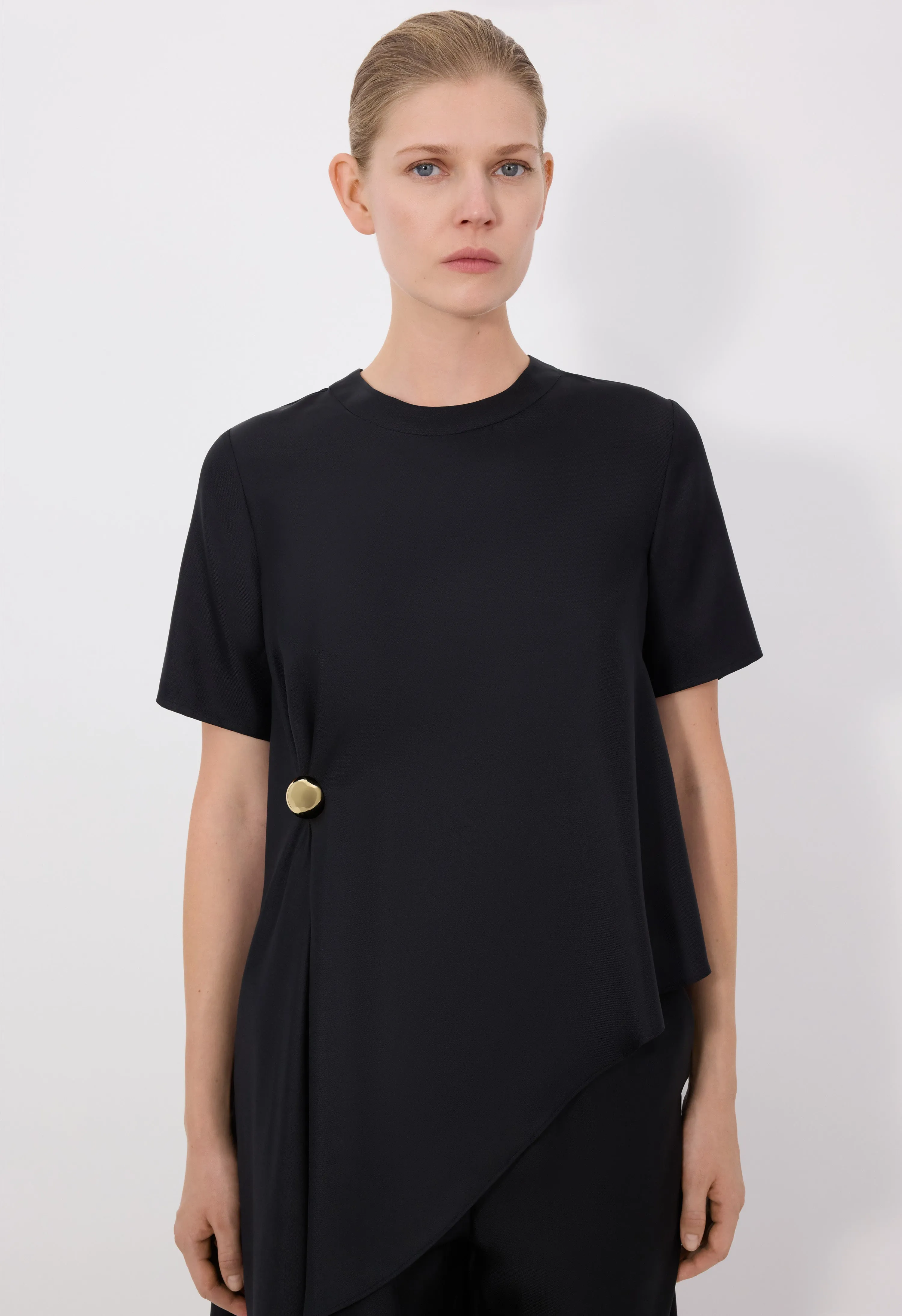 MADEA Asymmetric silk twill top sold by Loulou De Saison product image thumbnail 4