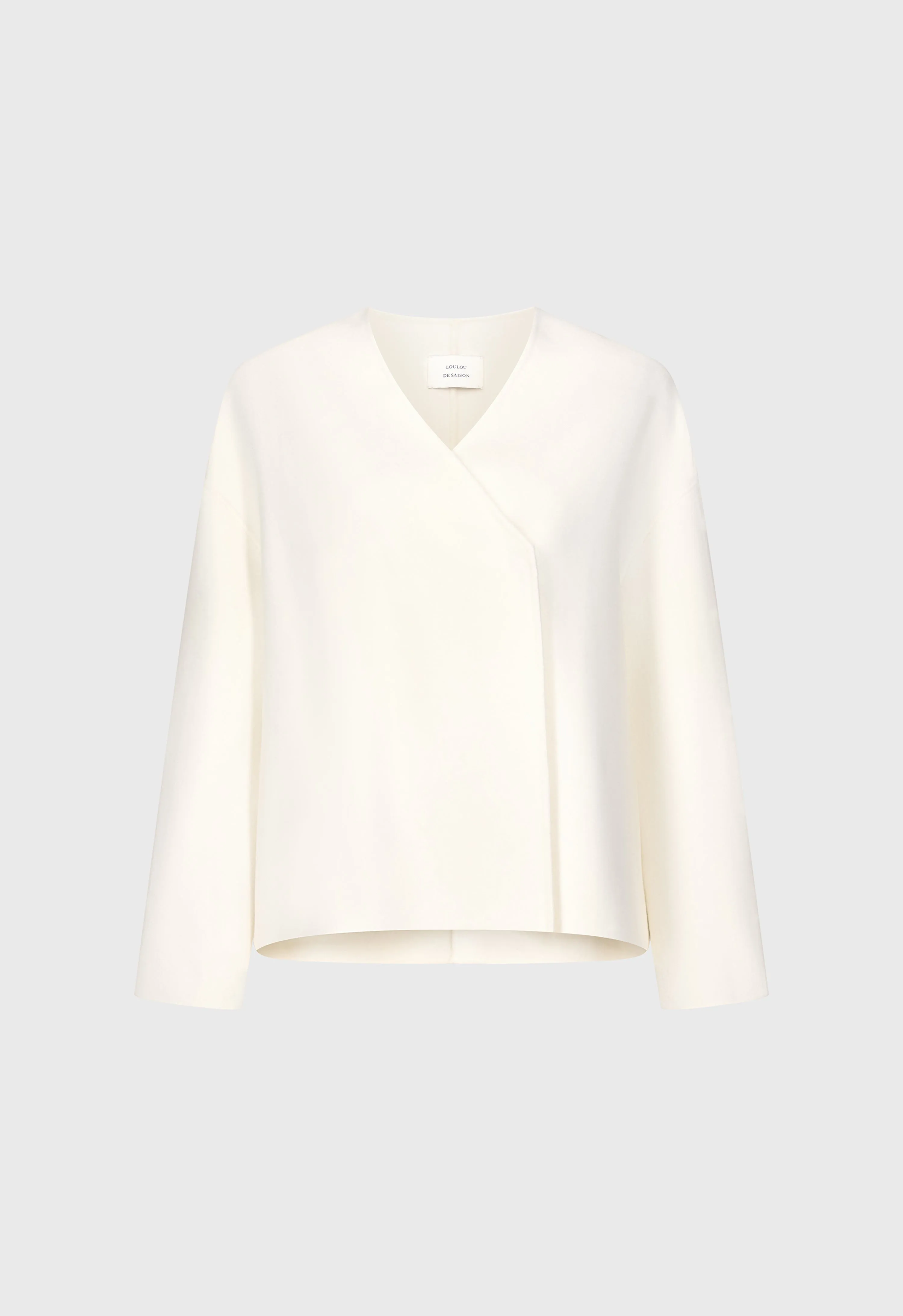 MAARA Asymmetric wool cashmere drap jacket sold by Loulou De Saison product image thumbnail 2