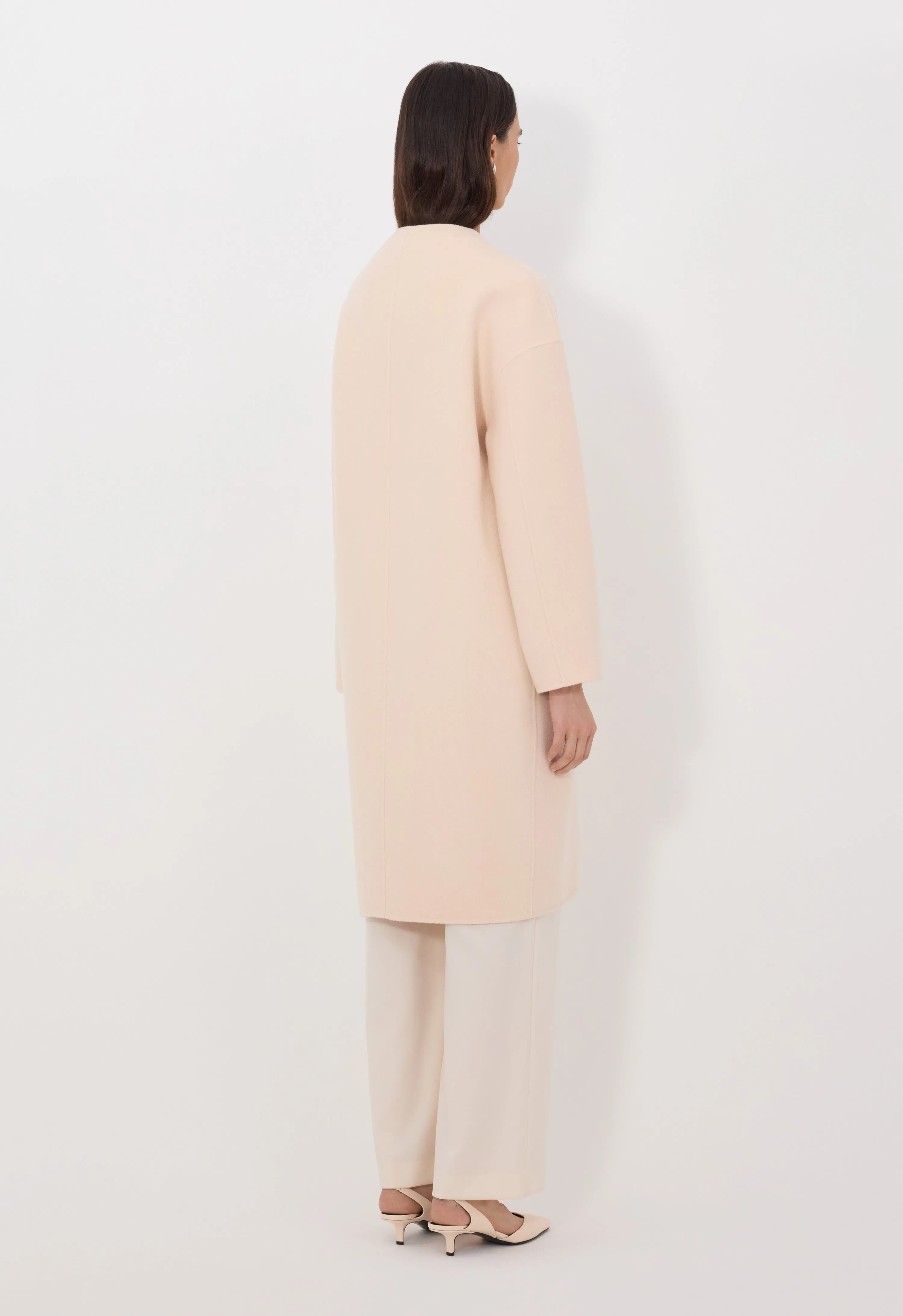 KERRY Wool cashmere drap oval coat sold by Loulou De Saison product image thumbnail 5