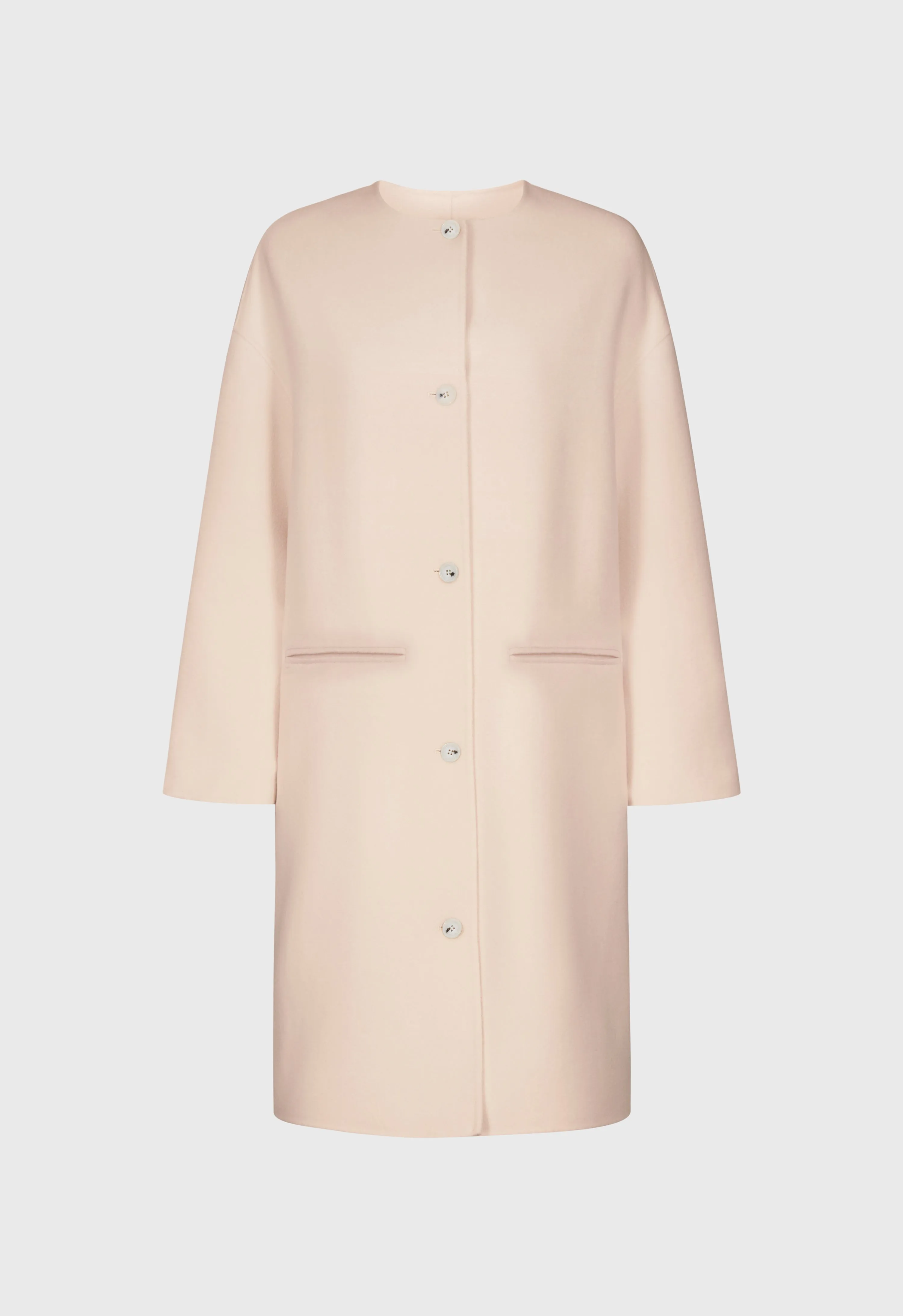 KERRY Wool cashmere drap oval coat sold by Loulou De Saison product image thumbnail 2