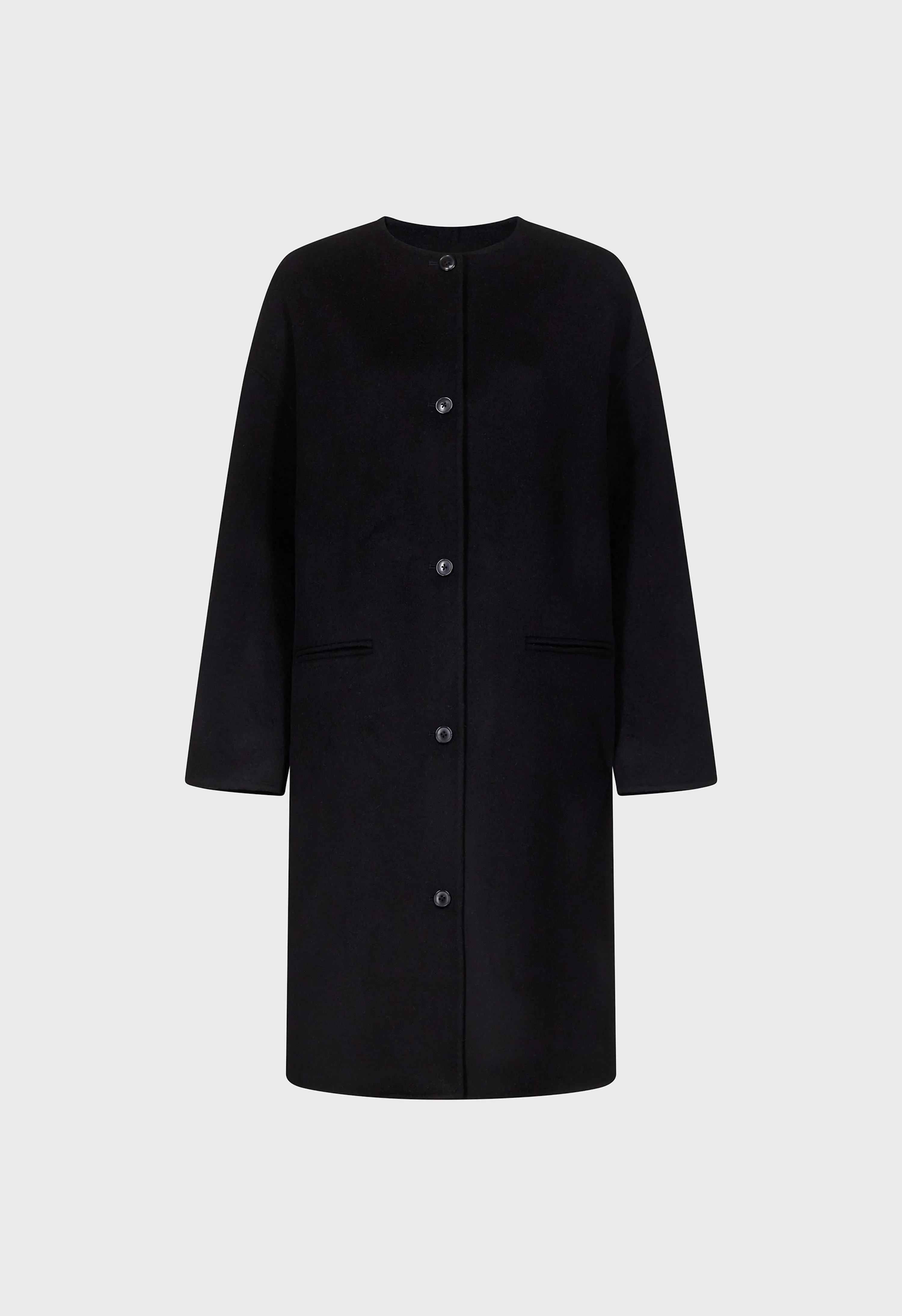 KERRY Wool cashmere drap oval coat sold by Loulou De Saison product image thumbnail 2