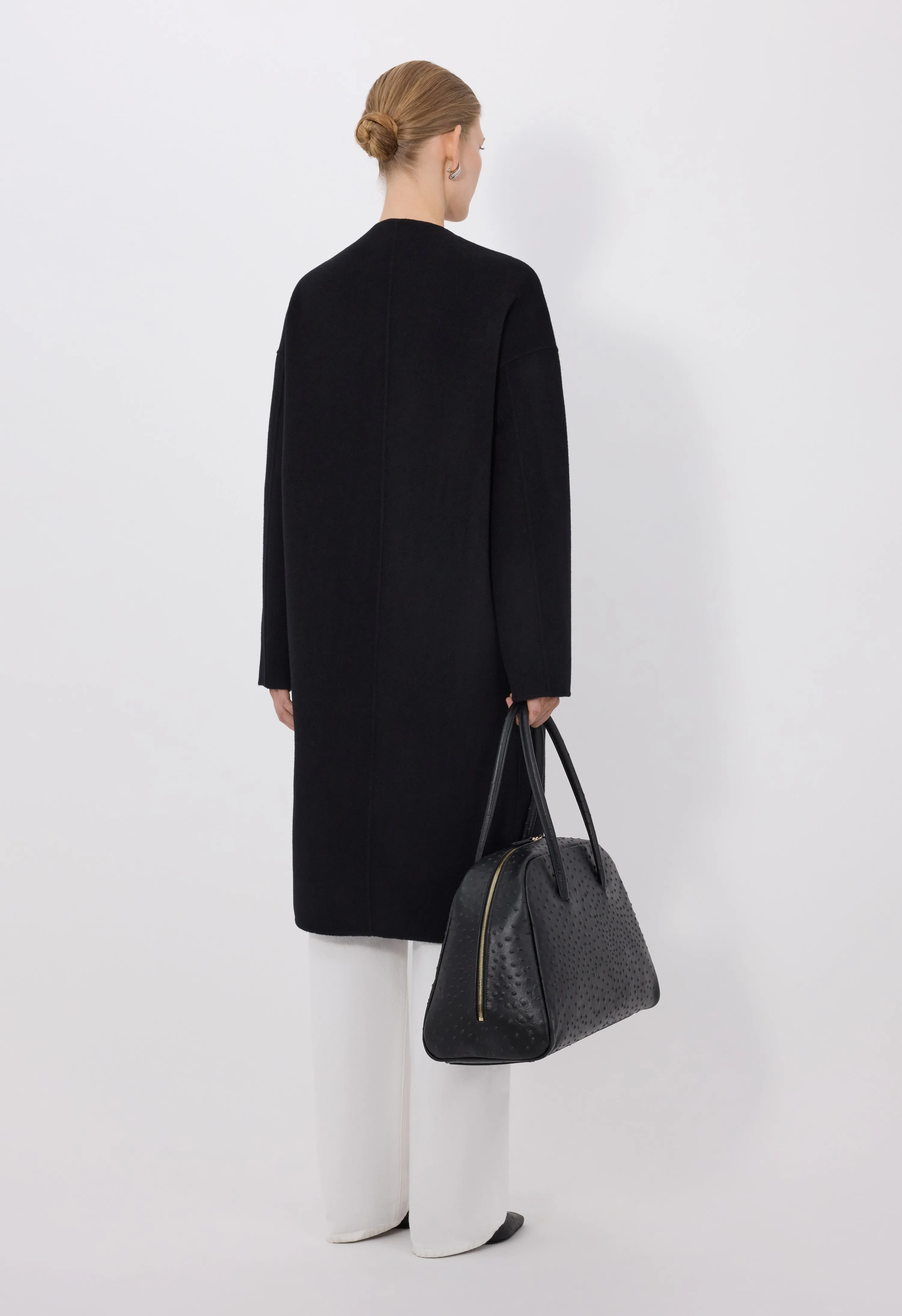 KERRY Wool cashmere drap oval coat sold by Loulou De Saison product image thumbnail 5