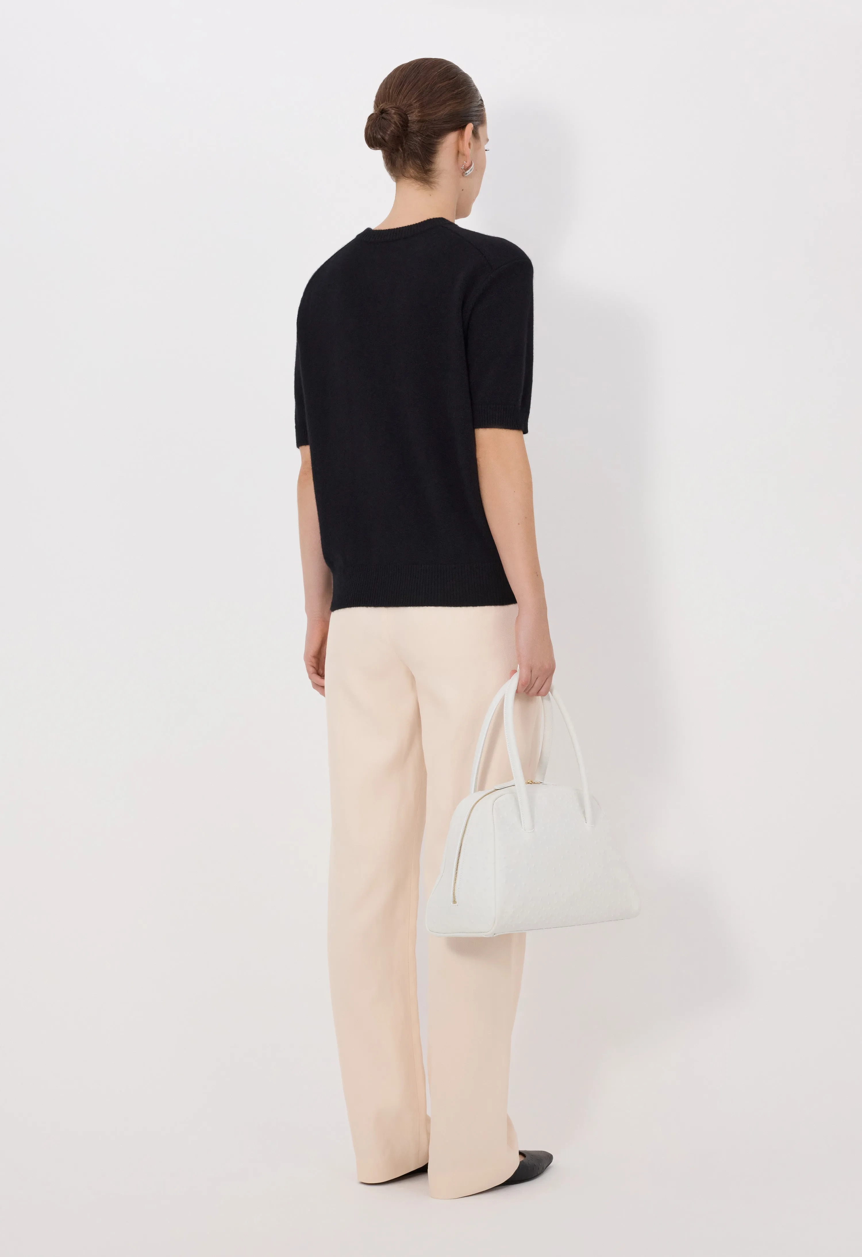 JODI Short sleeve cashmere cardigan sold by Loulou De Saison product image thumbnail 5