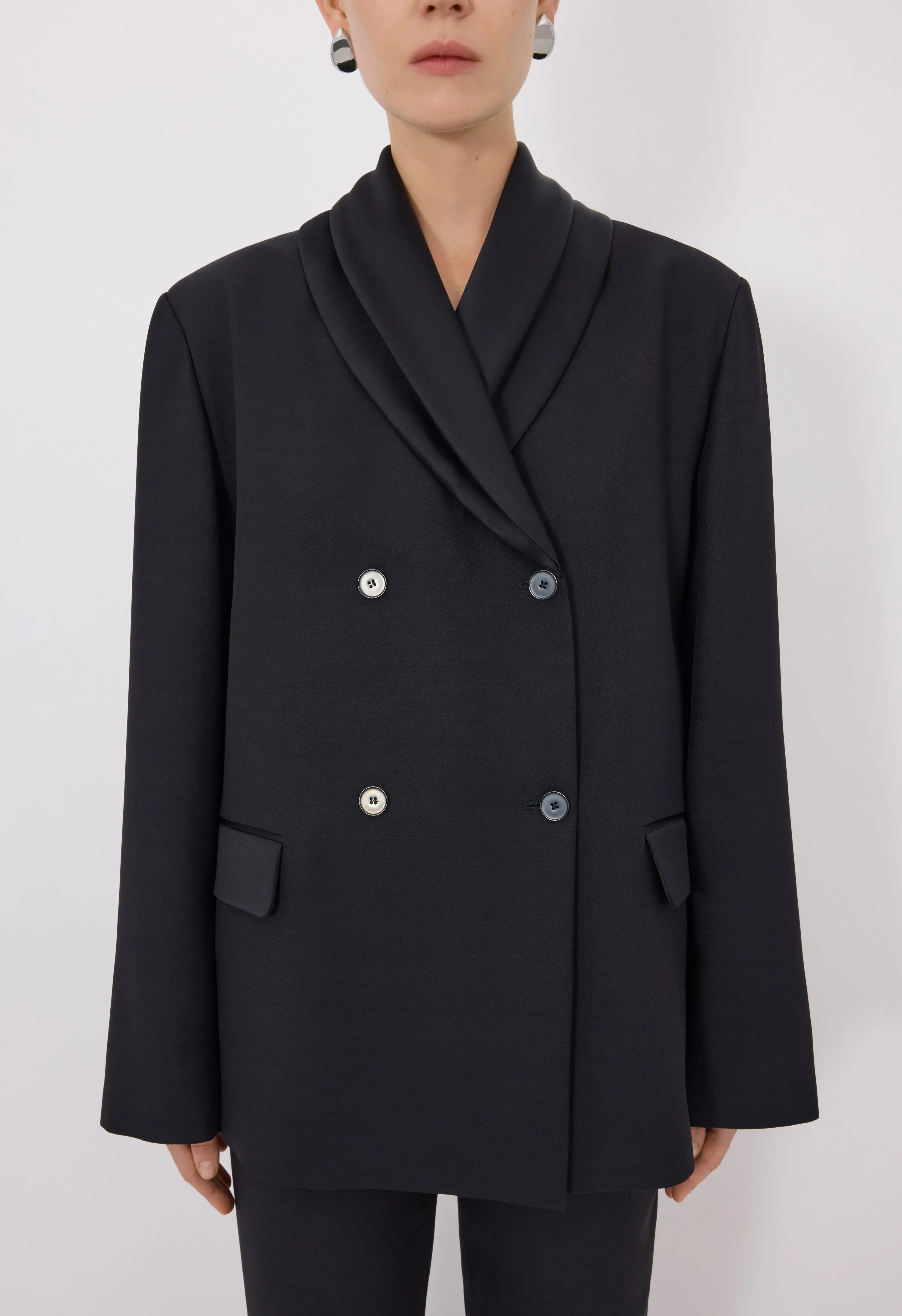 JIHA Shawl collar jacket sold by Loulou De Saison product image thumbnail 4