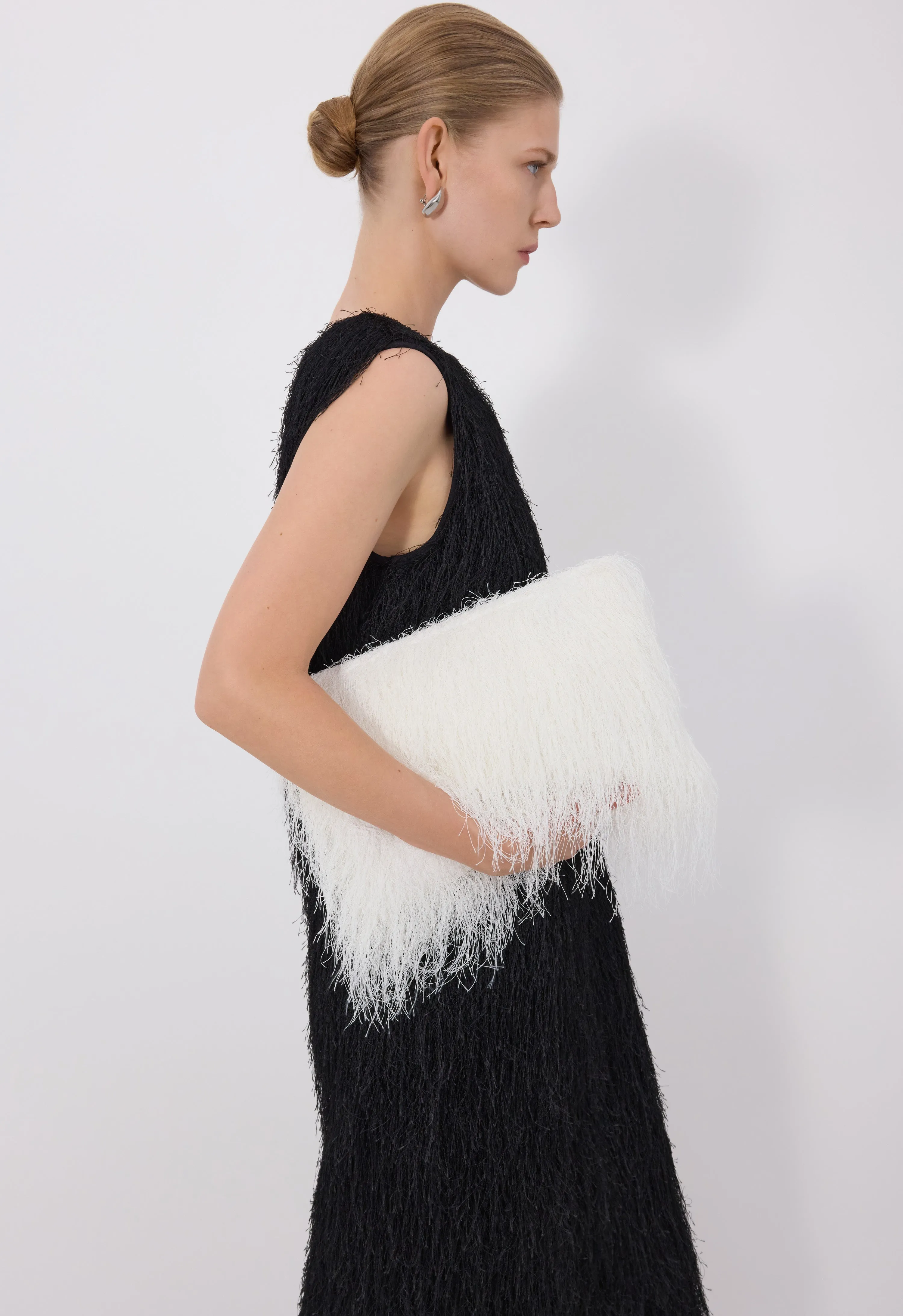 EVANO Fringed clutch sold by Loulou De Saison product image thumbnail 2