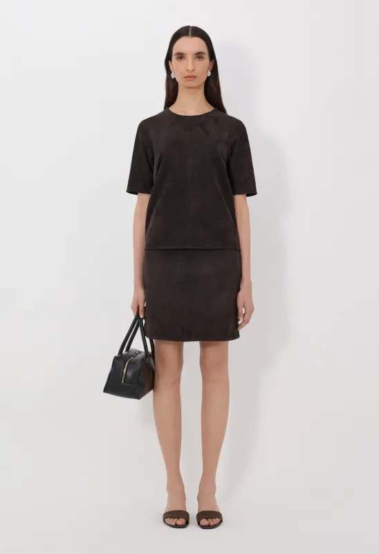 ENGEL Suede pencil skirt made by Loulou De Saison