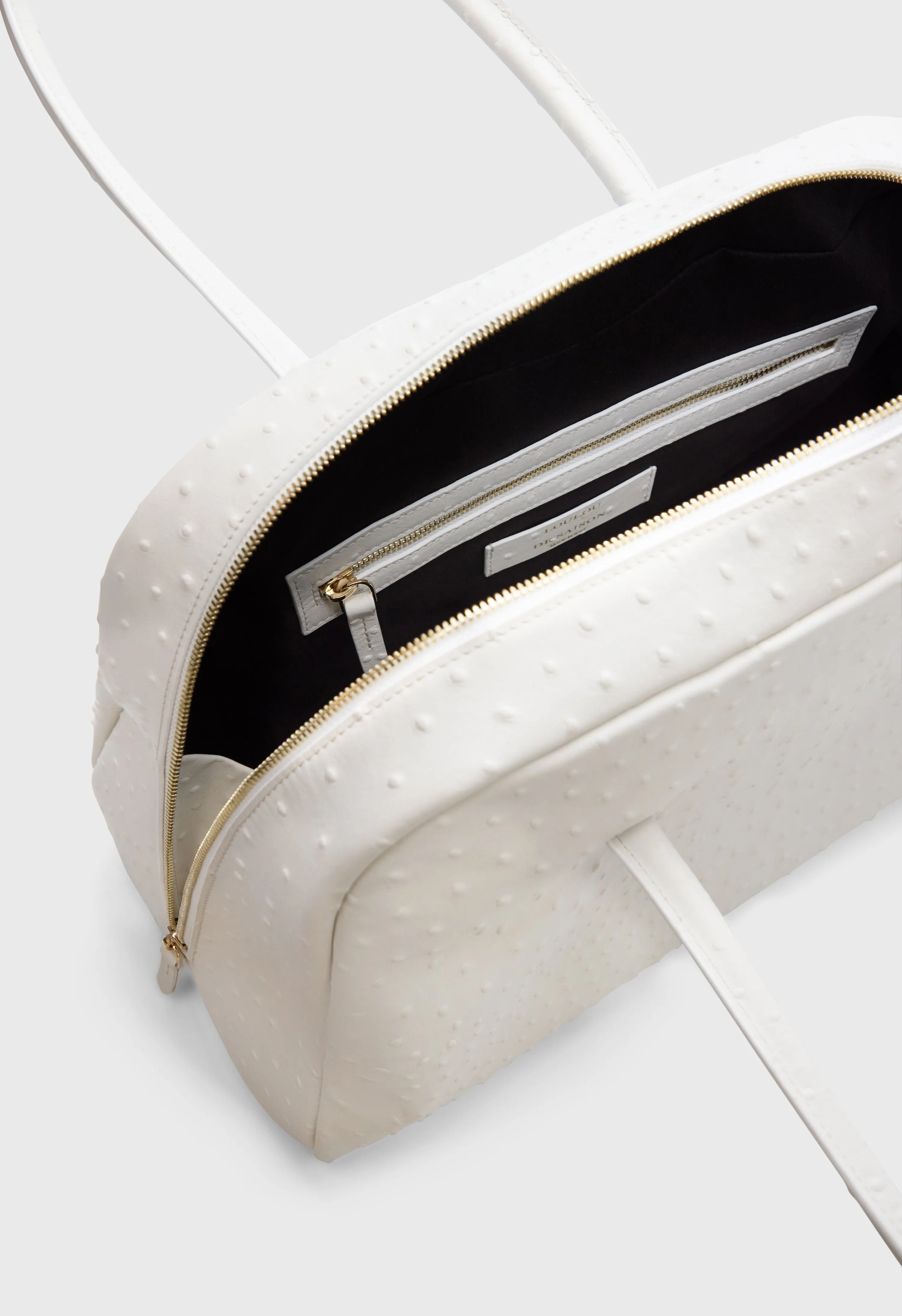 DARREN Ostrich-effect leather travel bag sold by Loulou De Saison product image thumbnail 5