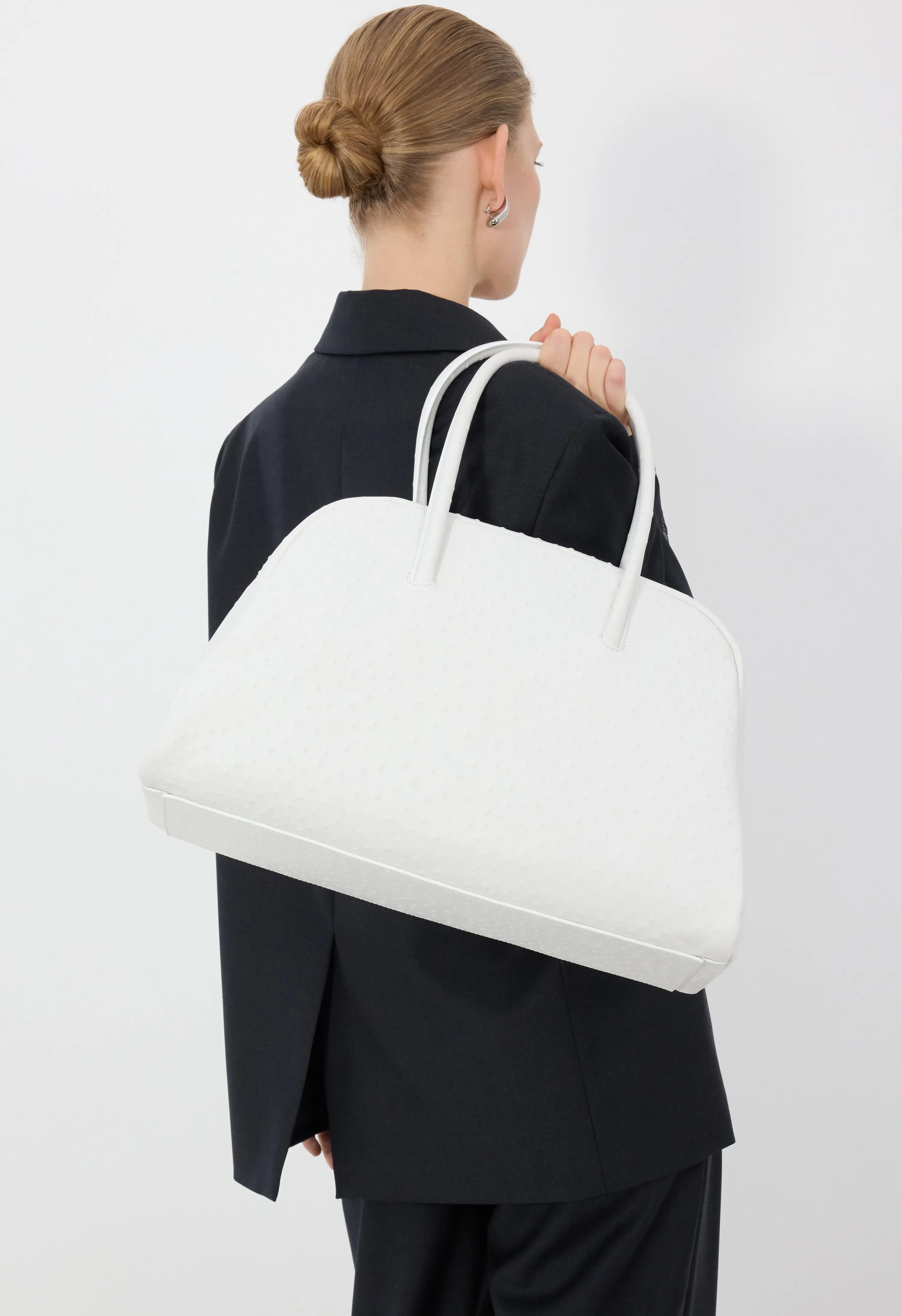 DARREN Ostrich-effect leather travel bag sold by Loulou De Saison product image thumbnail 2