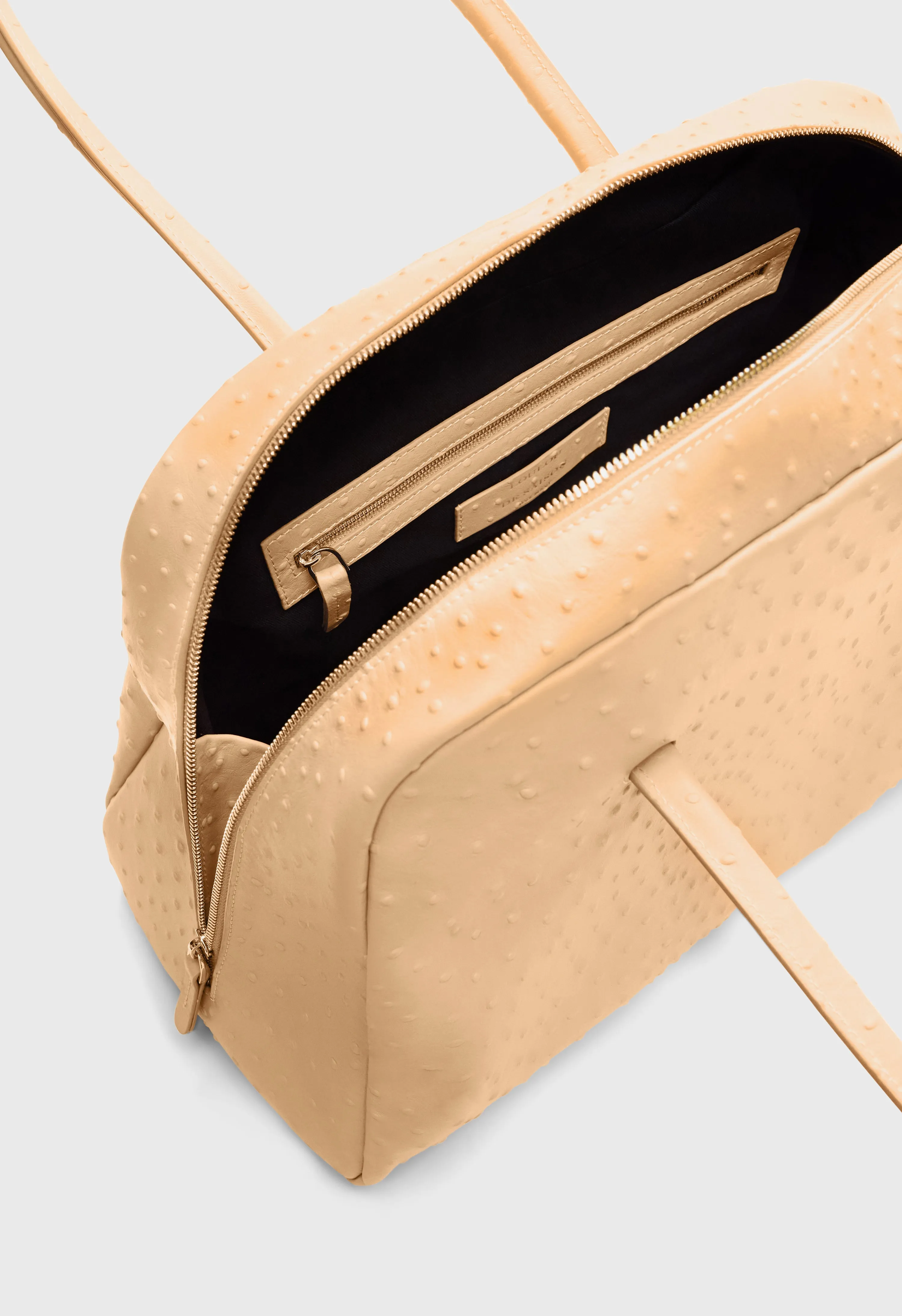 DARREN Ostrich-effect leather travel bag sold by Loulou De Saison product image thumbnail 5