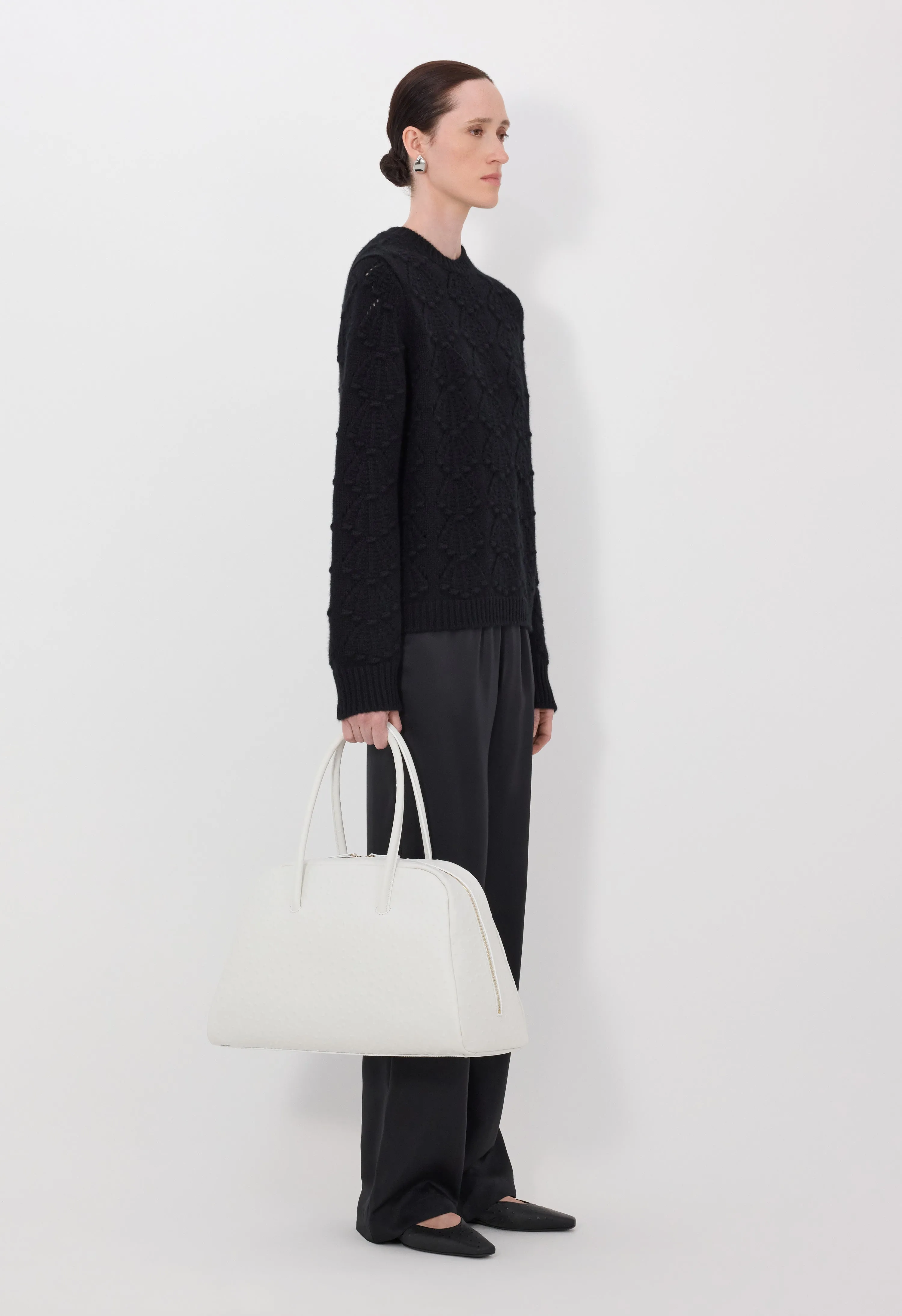 CLYDE Cashmere crochet sweater sold by Loulou De Saison product image thumbnail 3