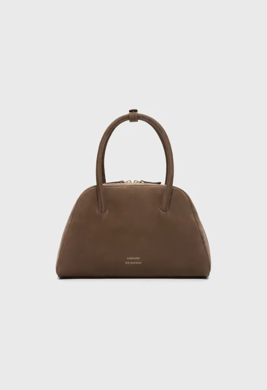 BRAHMS Small leather bowling bag made by Loulou De Saison