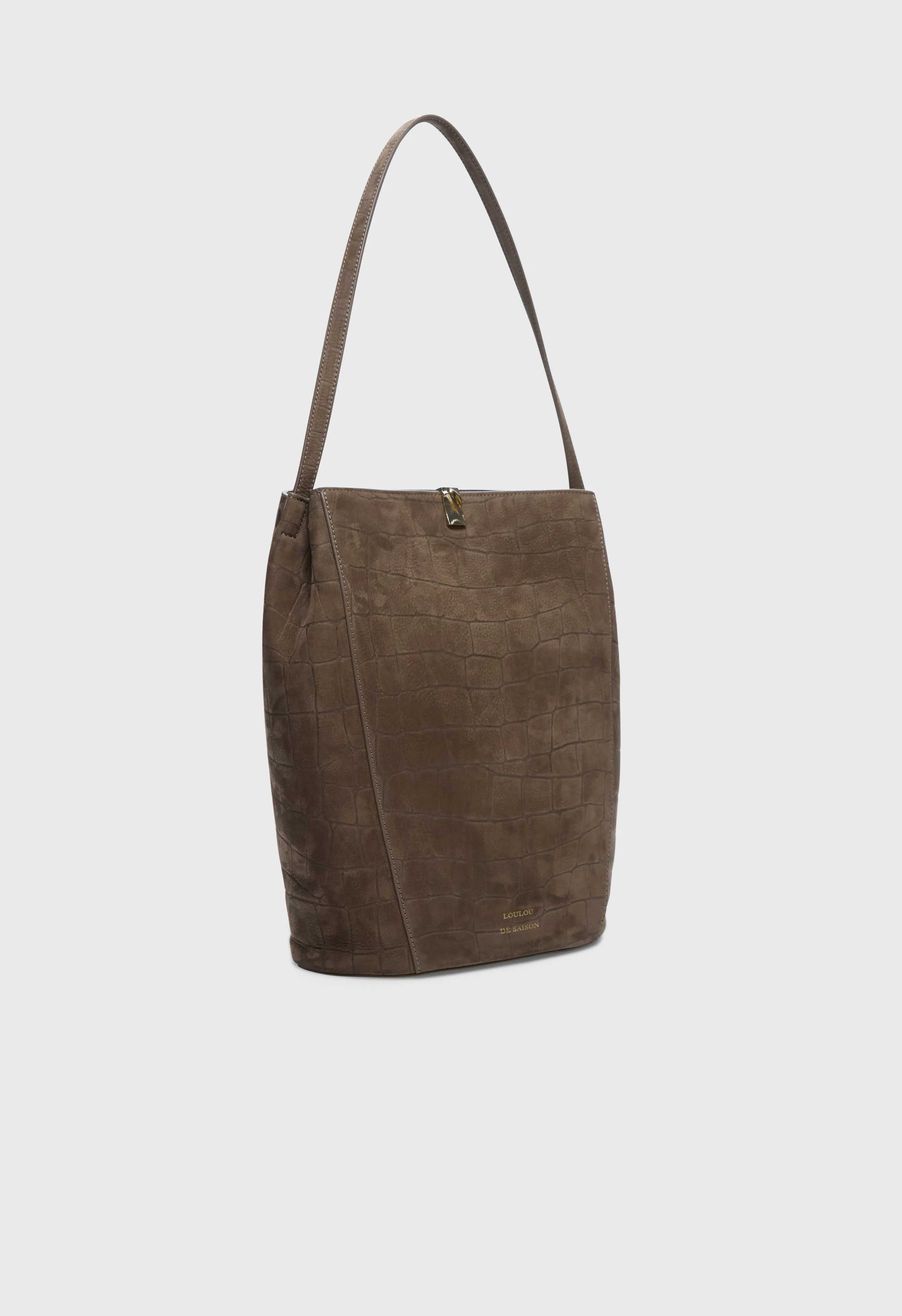 AUDREY Embossed nubuck bucket bag sold by Loulou De Saison product image thumbnail 3