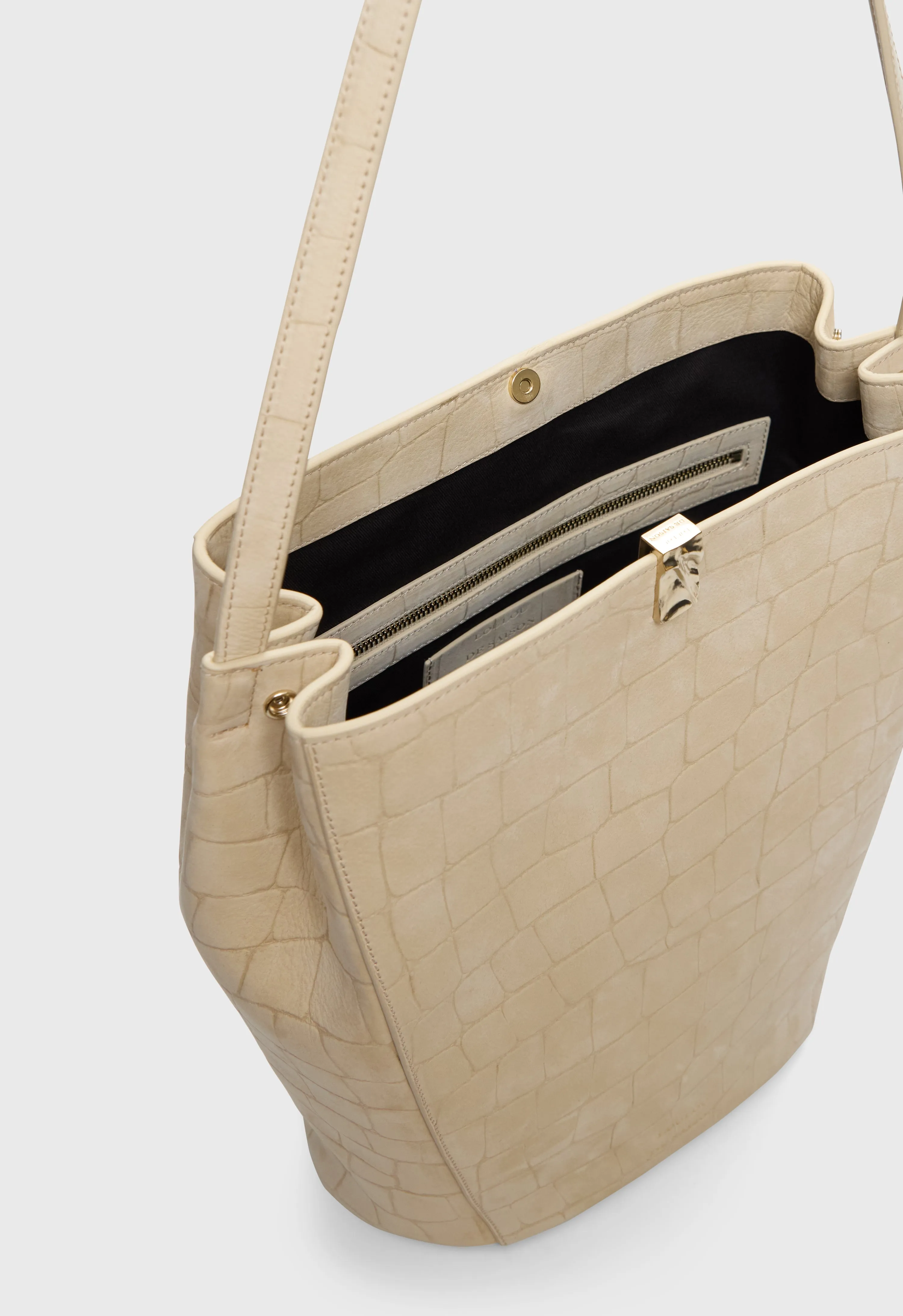 AUDREY Embossed nubuck bucket bag sold by Loulou De Saison product image thumbnail 5