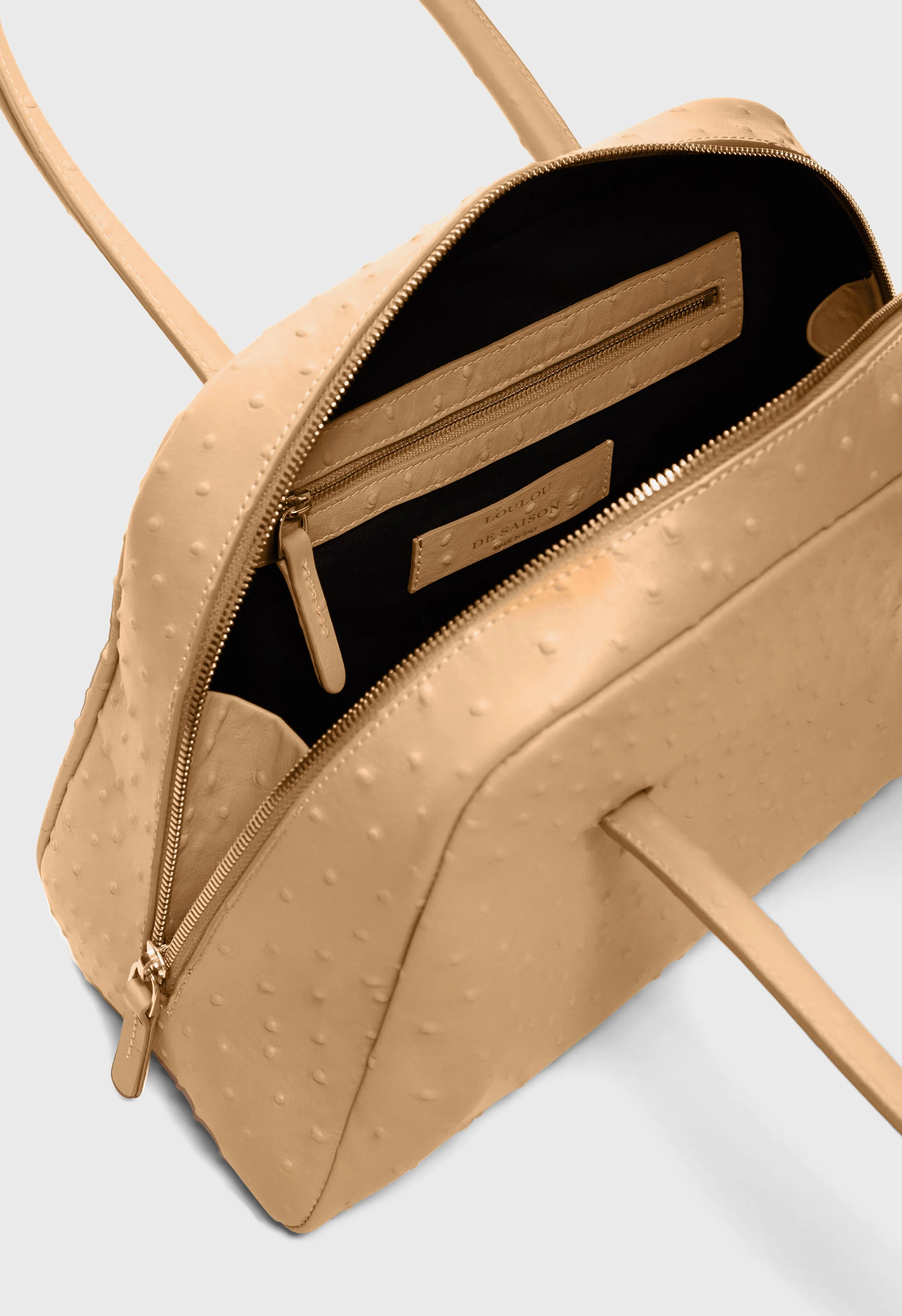 ATHA Ostrich-effect leather handbag sold by Loulou De Saison product image thumbnail 5