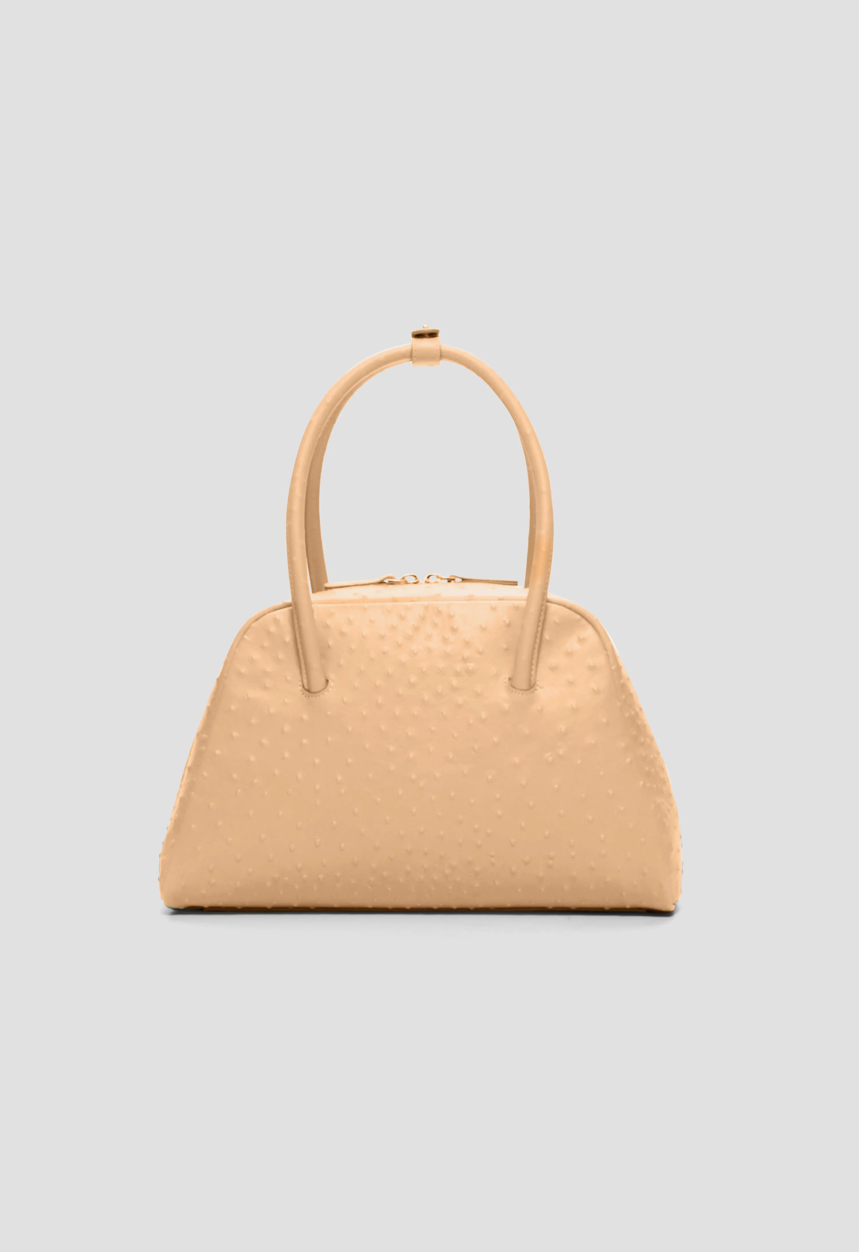 ATHA Ostrich-effect leather handbag sold by Loulou De Saison