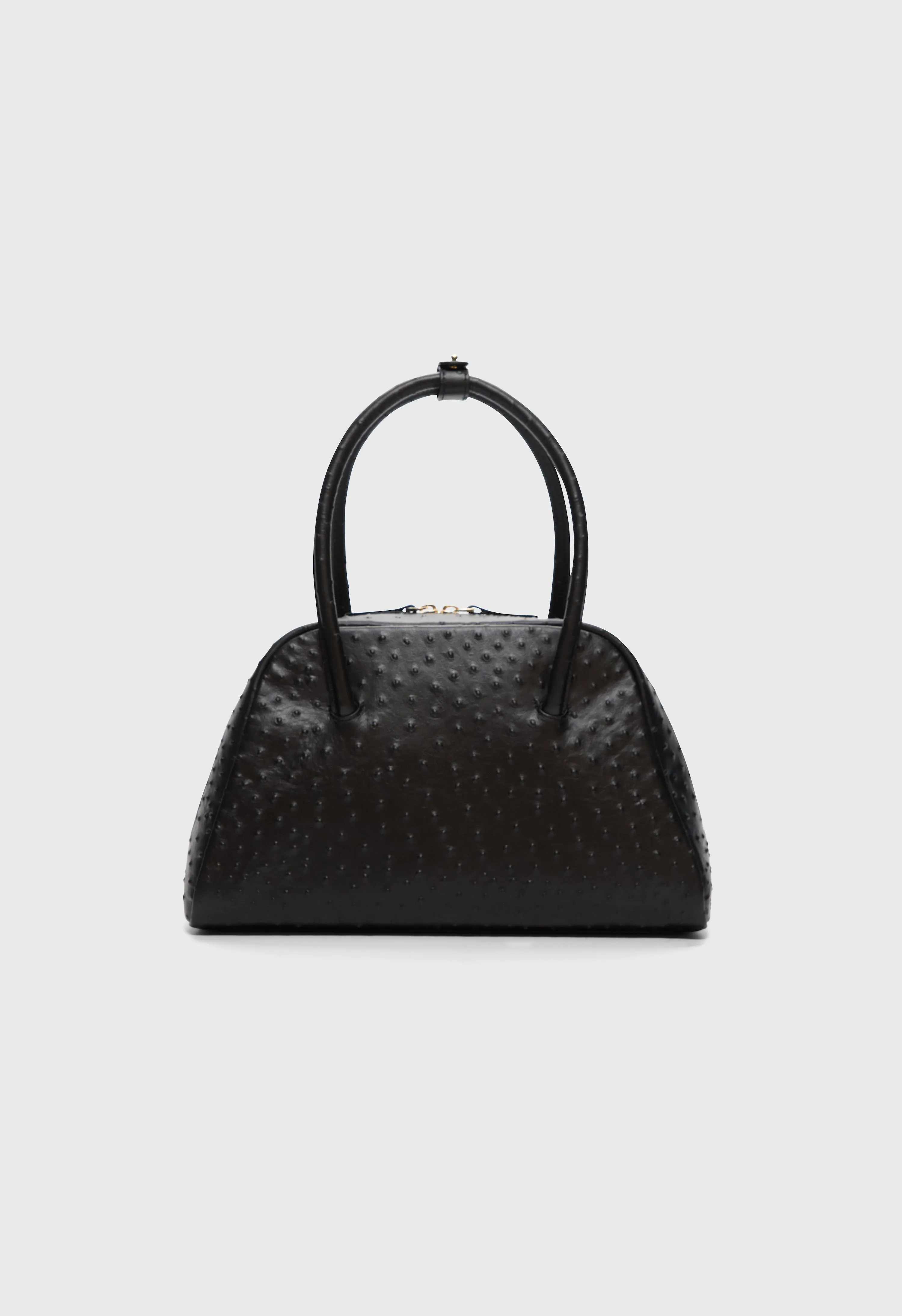 ATHA Ostrich-effect leather handbag sold by Loulou De Saison