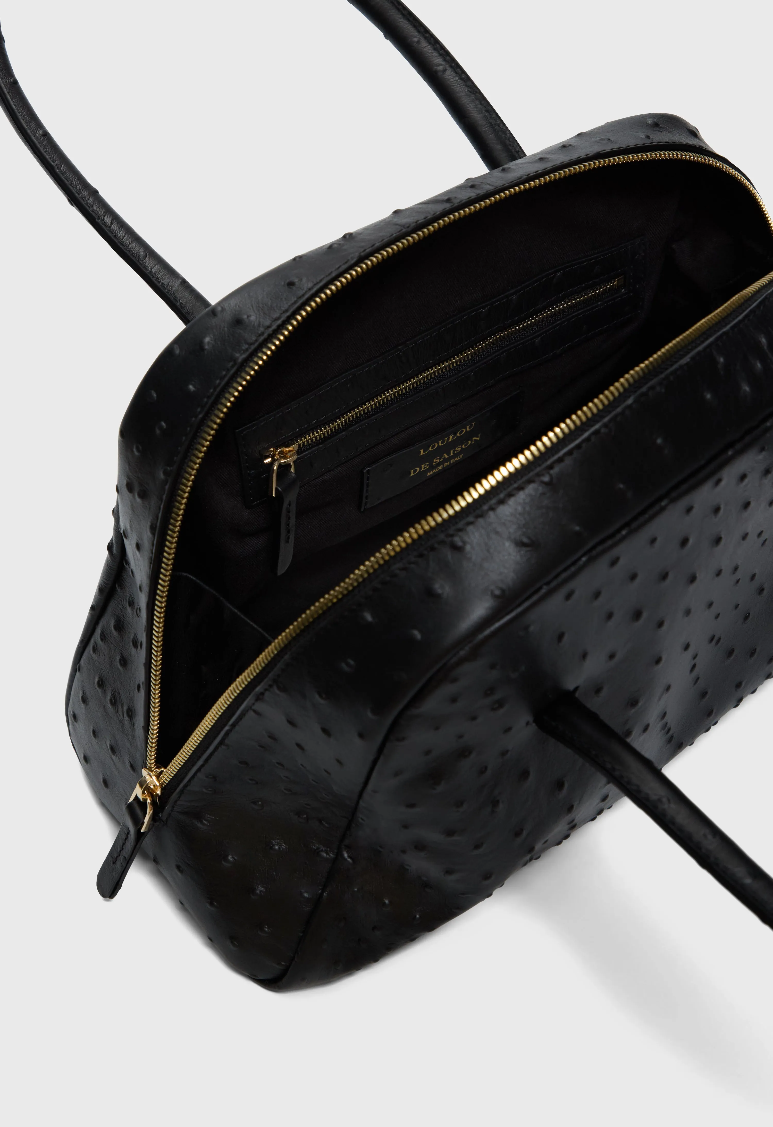 ATHA Ostrich-effect leather handbag sold by Loulou De Saison product image thumbnail 5