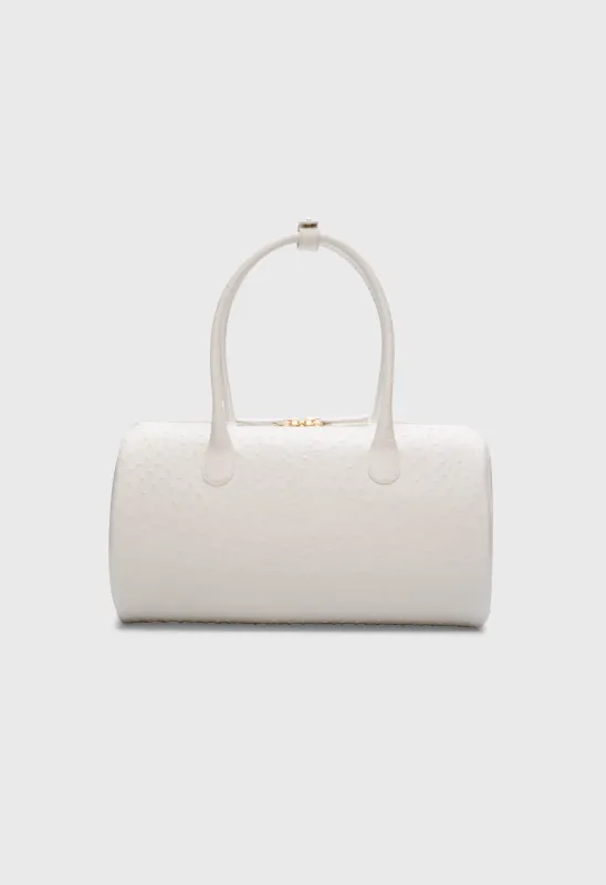 ALISTER Cylindric leather bag made by Loulou De Saison