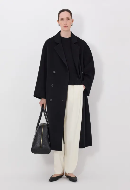 BORNEO LDS Wool drap coat sold by Loulou De Saison