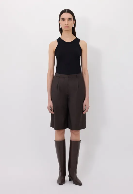 ADLER Virgin wool bermuda made by Loulou De Saison