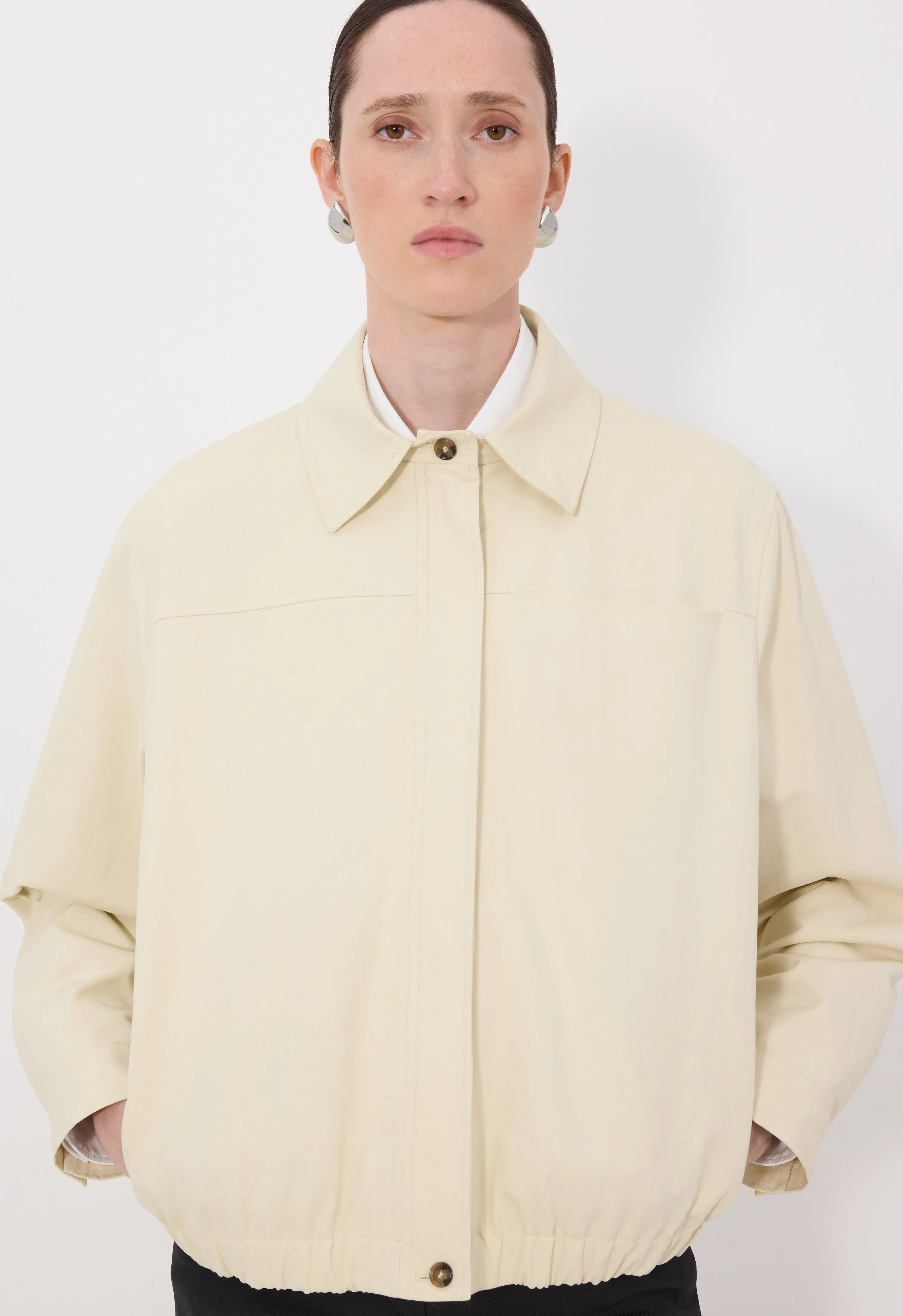 DREW Cotton gabardine windbreaker sold by Loulou De Saison product image thumbnail 4