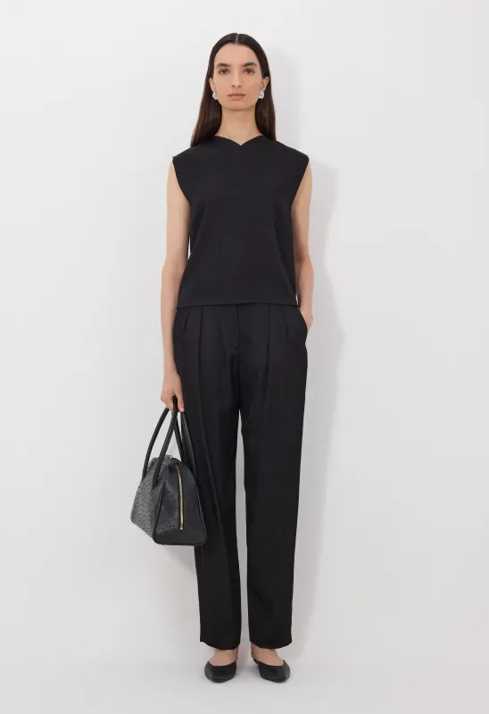 DAIKA Boxy V neck top sold by Loulou De Saison