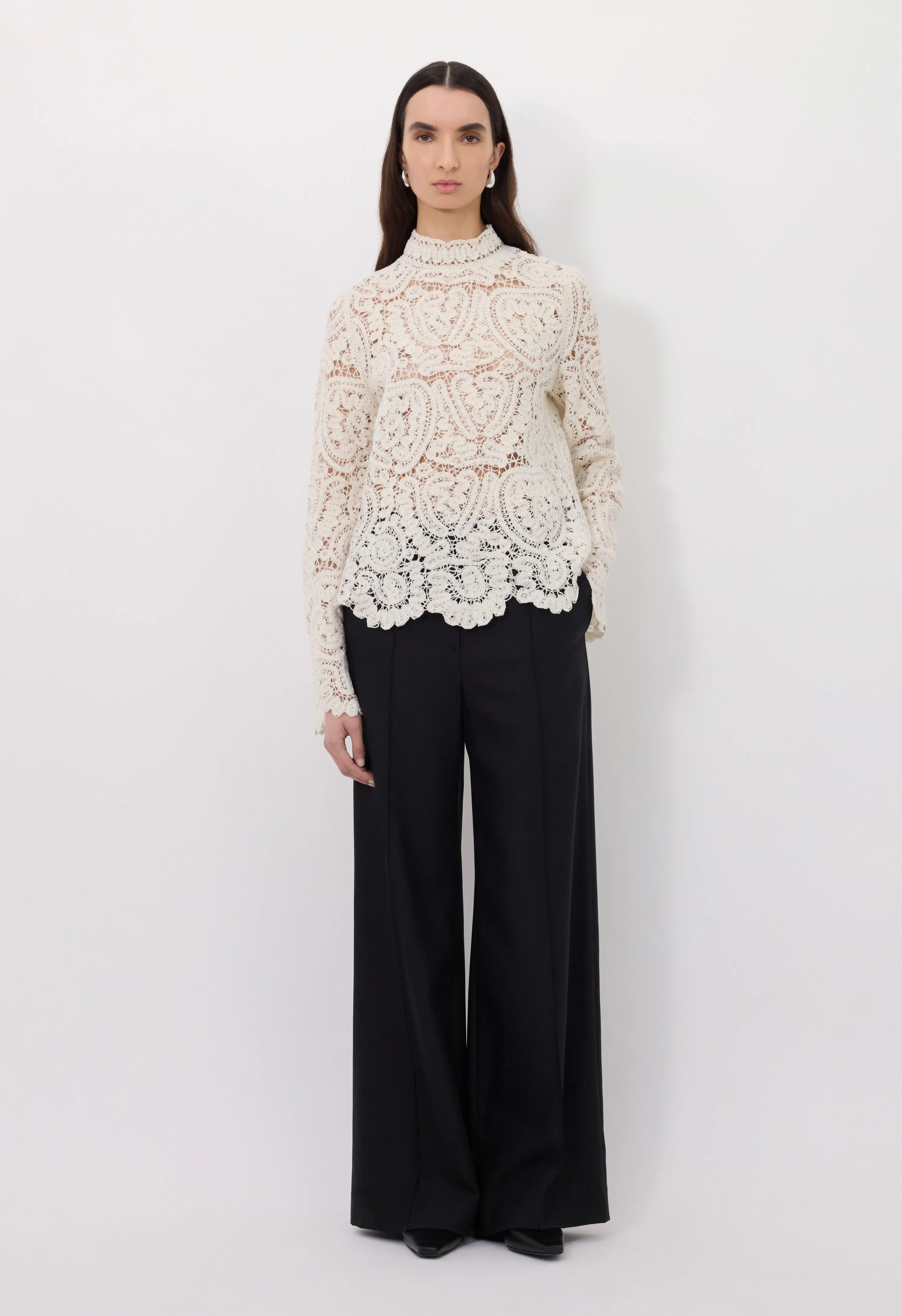WADE Velvet silk knit top sold by Loulou De Saison