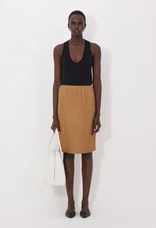 VASALI Silk twill skirt sold by Loulou De Saison