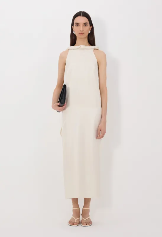 SUSAN Twisted collar dress made by Loulou De Saison