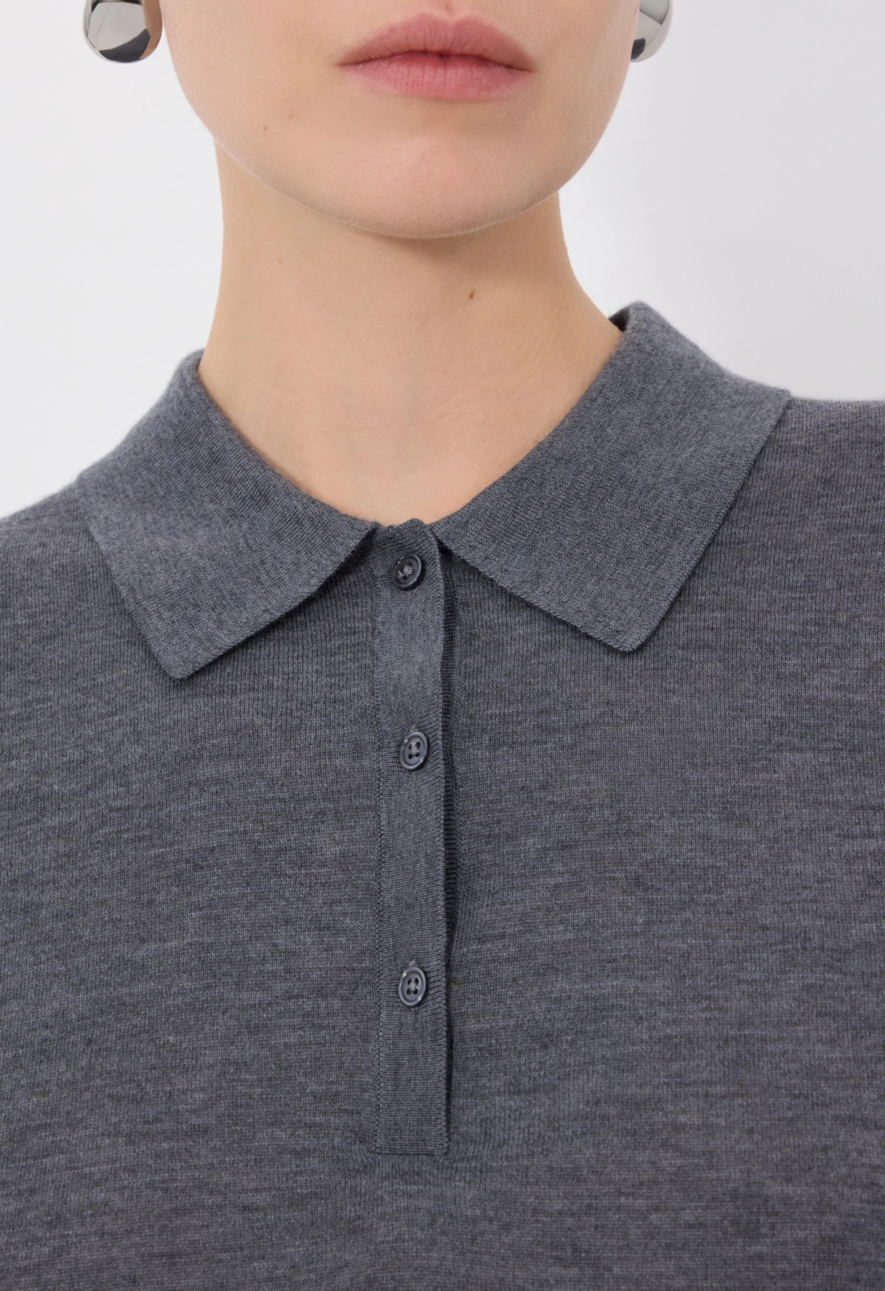 MIGO Fluid cashmere polo shirt sold by Loulou De Saison product image thumbnail 4