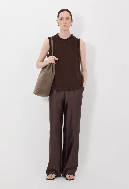 EFFY Silk linen blend sleeveless sweater sold by Loulou De Saison