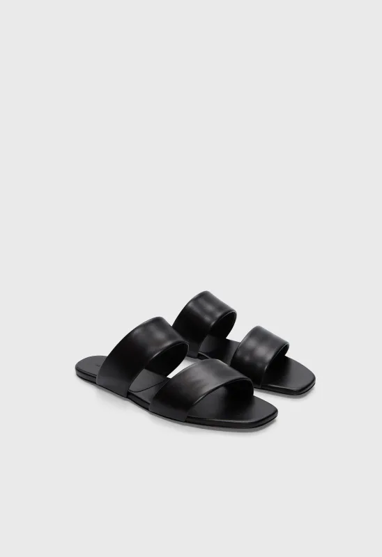 KAIRO Flat slide sandals made by Loulou De Saison