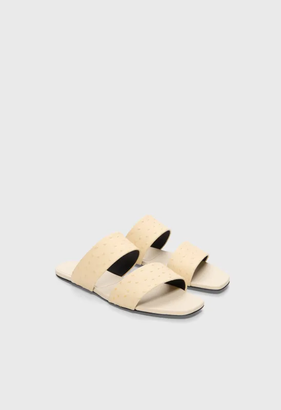 JAKO Flat slide sandals made by Loulou De Saison