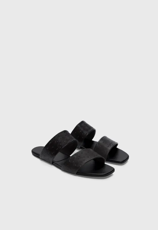 JAKO Flat slide sandals made by Loulou De Saison