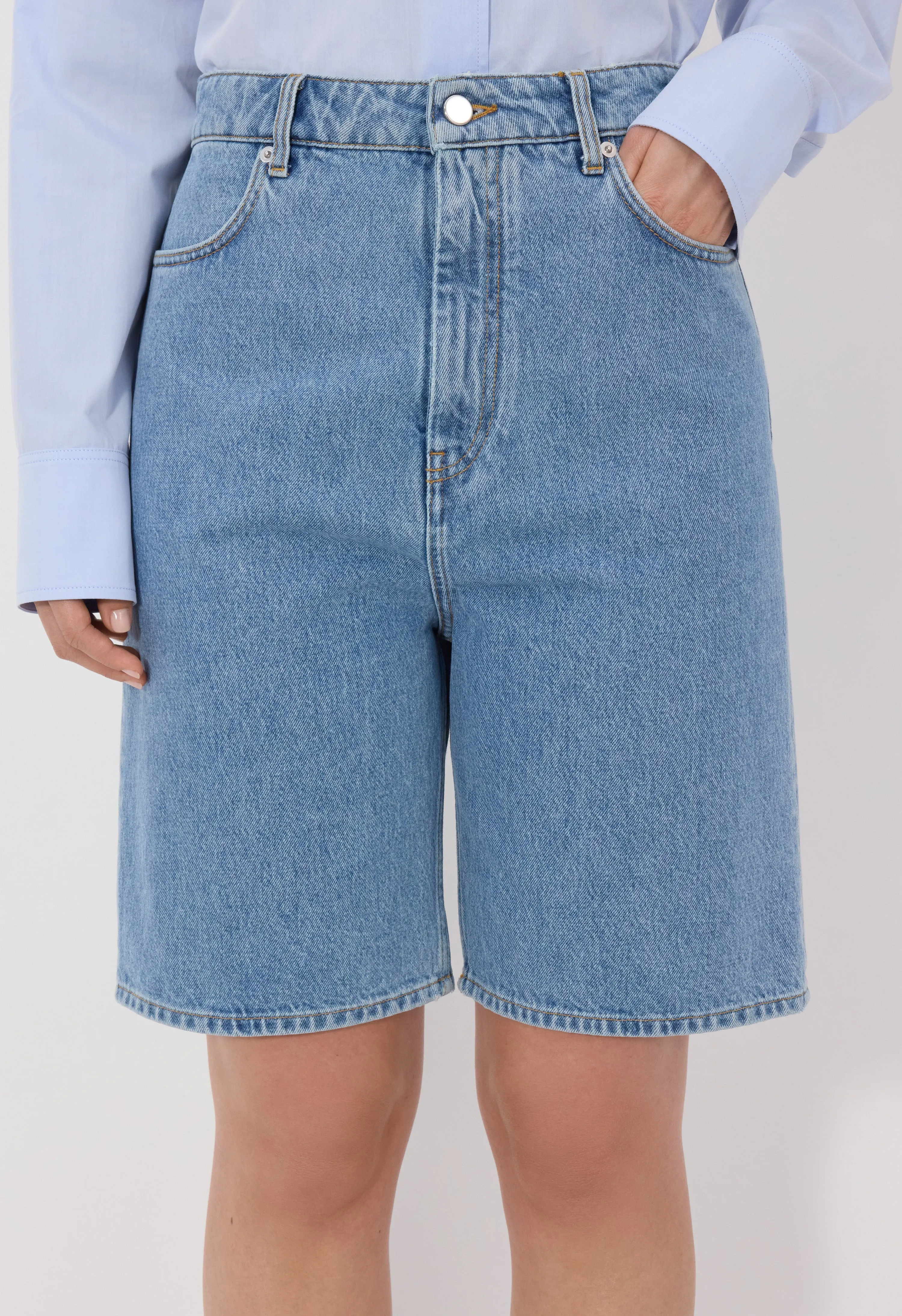 ISU LDS Denim Shorts sold by Loulou De Saison product image thumbnail 4