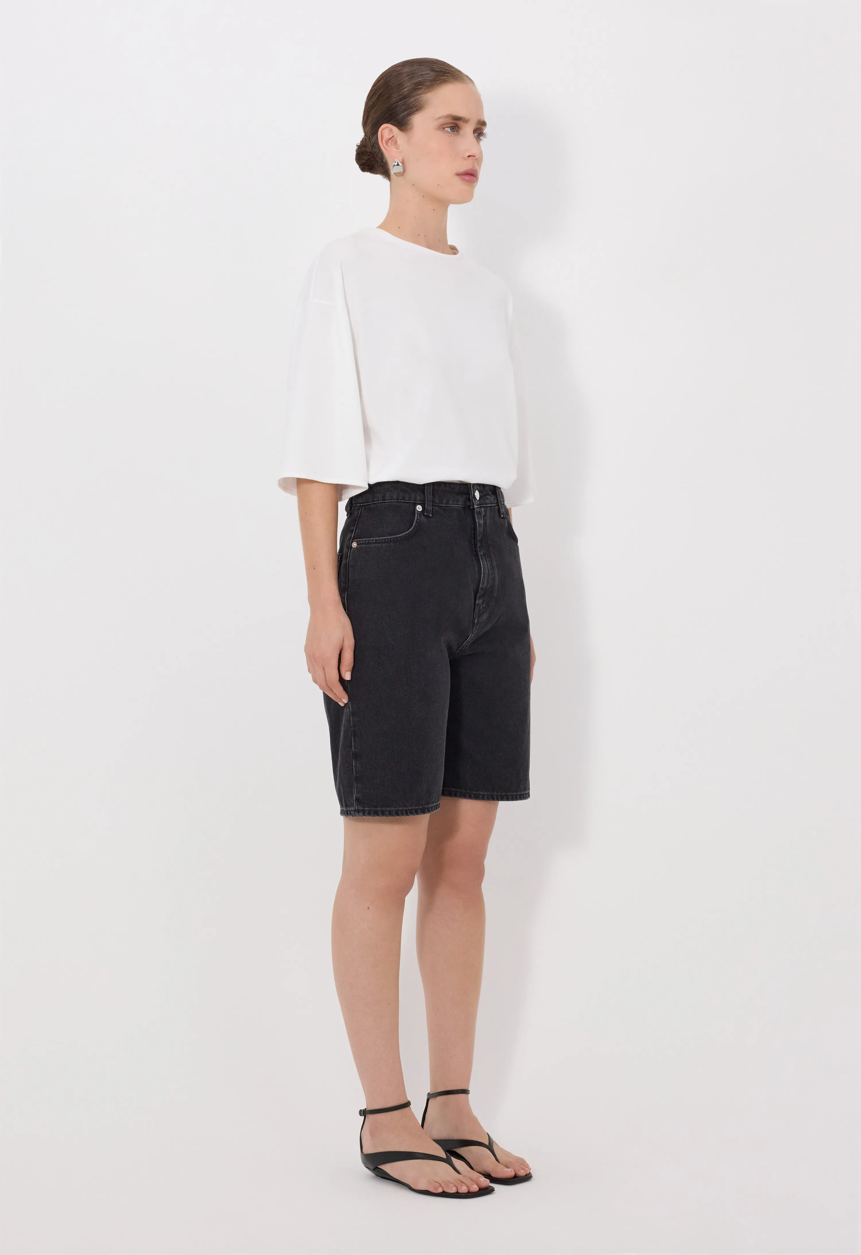 ISU LDS Denim Shorts sold by Loulou De Saison product image thumbnail 3