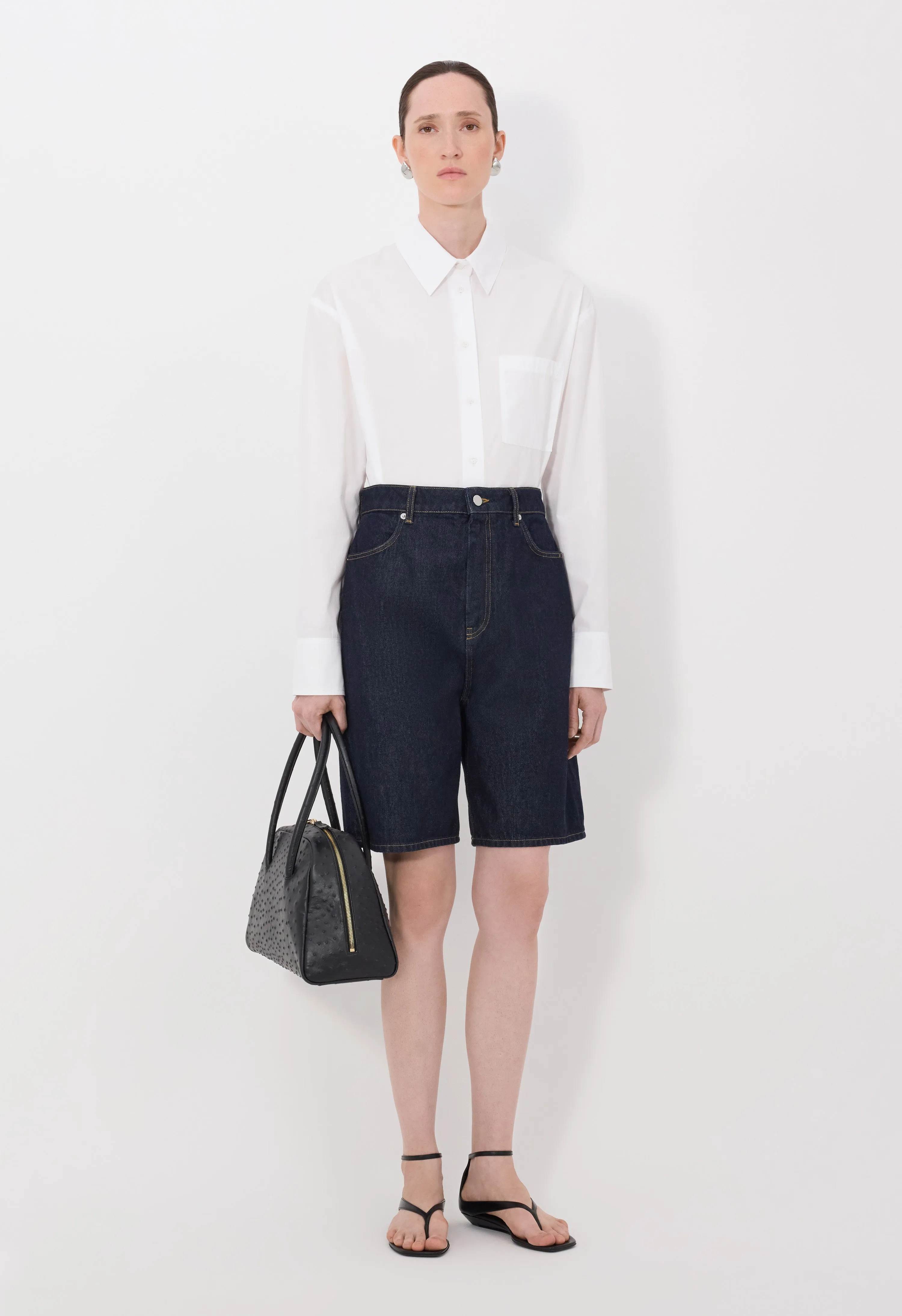 ISU LDS Denim Shorts sold by Loulou De Saison