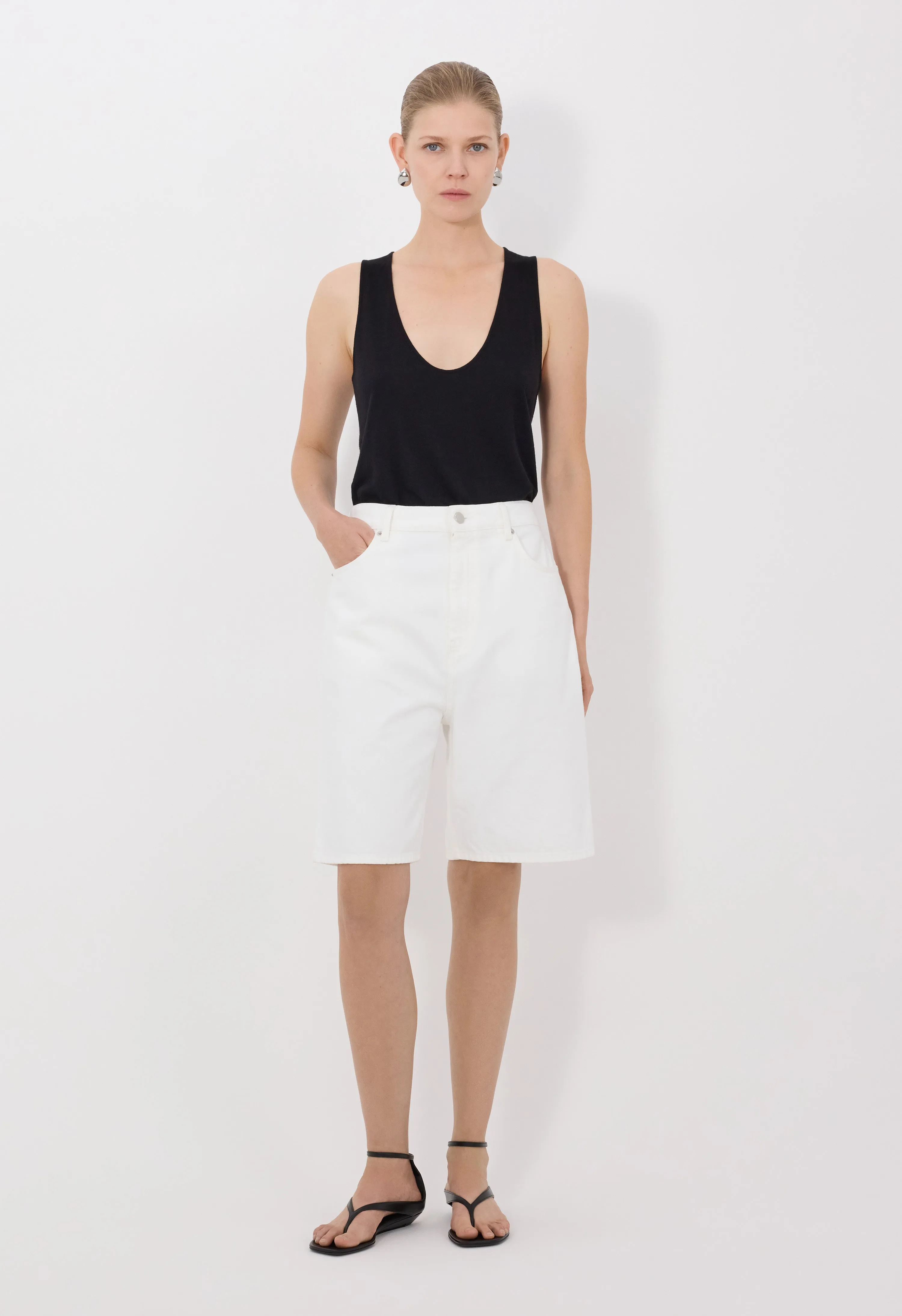 ISU LDS Denim Shorts sold by Loulou De Saison