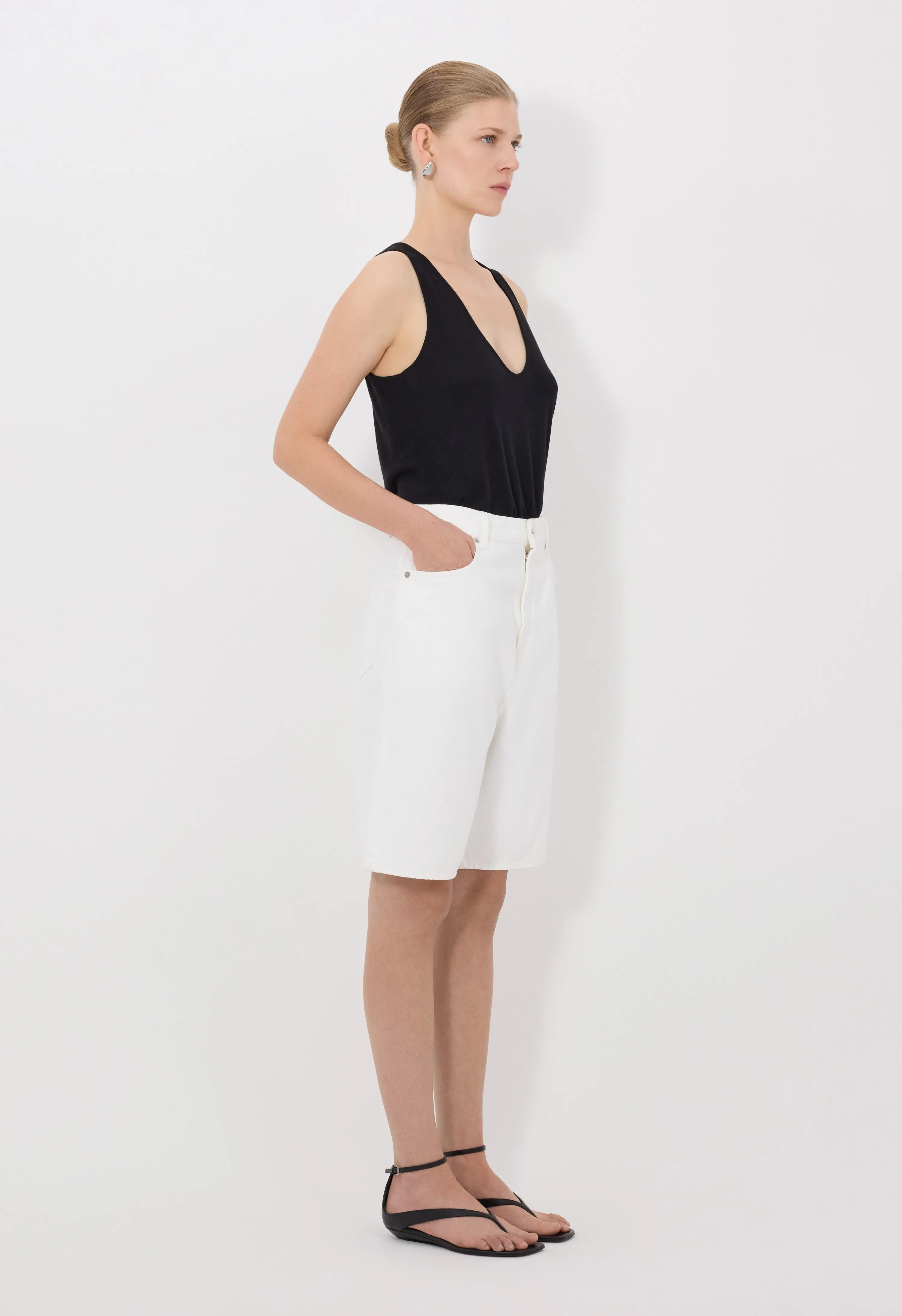 ISU LDS Denim Shorts sold by Loulou De Saison product image thumbnail 3