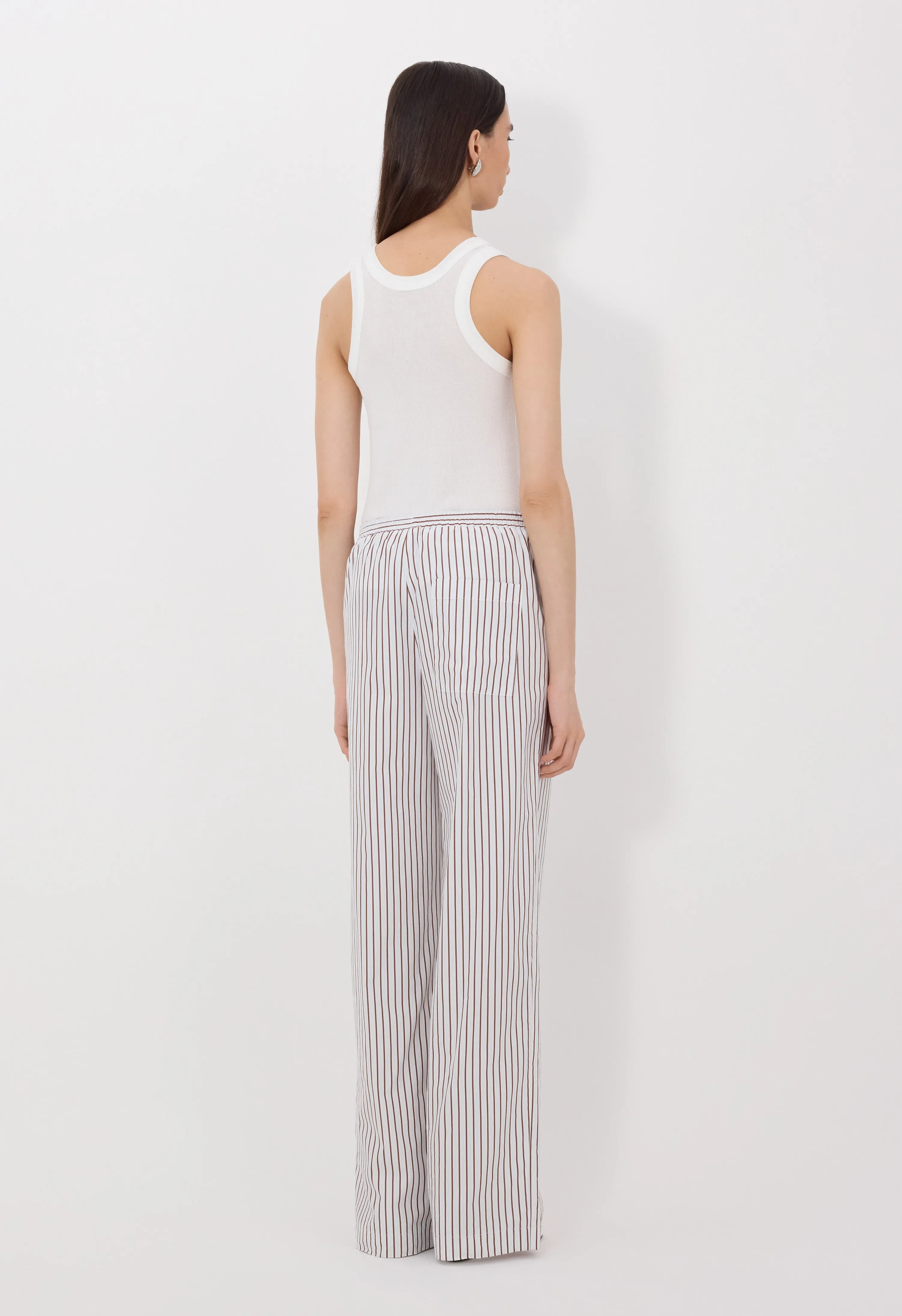 CISCO Striped cotton poplin trousers sold by Loulou De Saison product image thumbnail 5